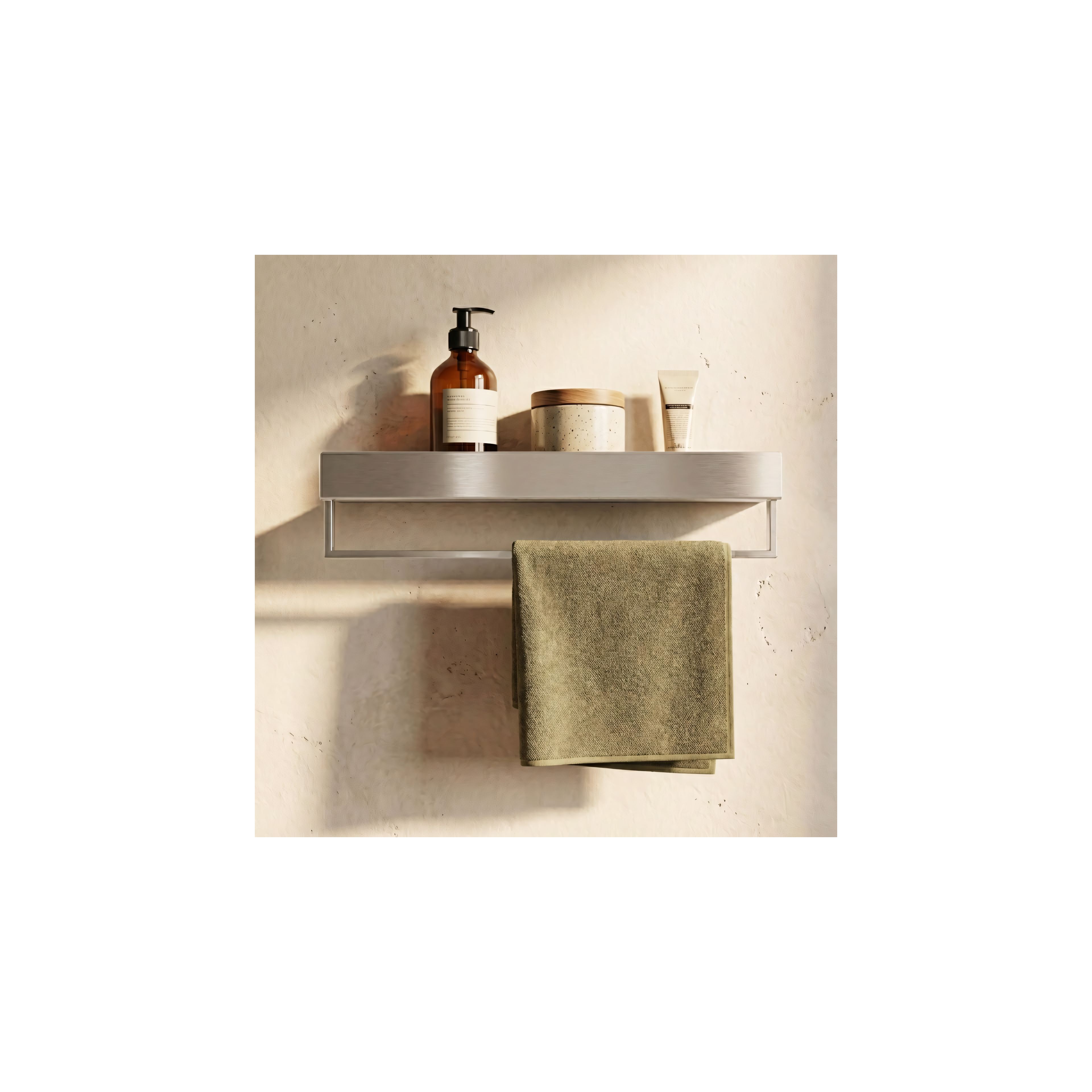 Estante de baño SF01 45cm steel brush