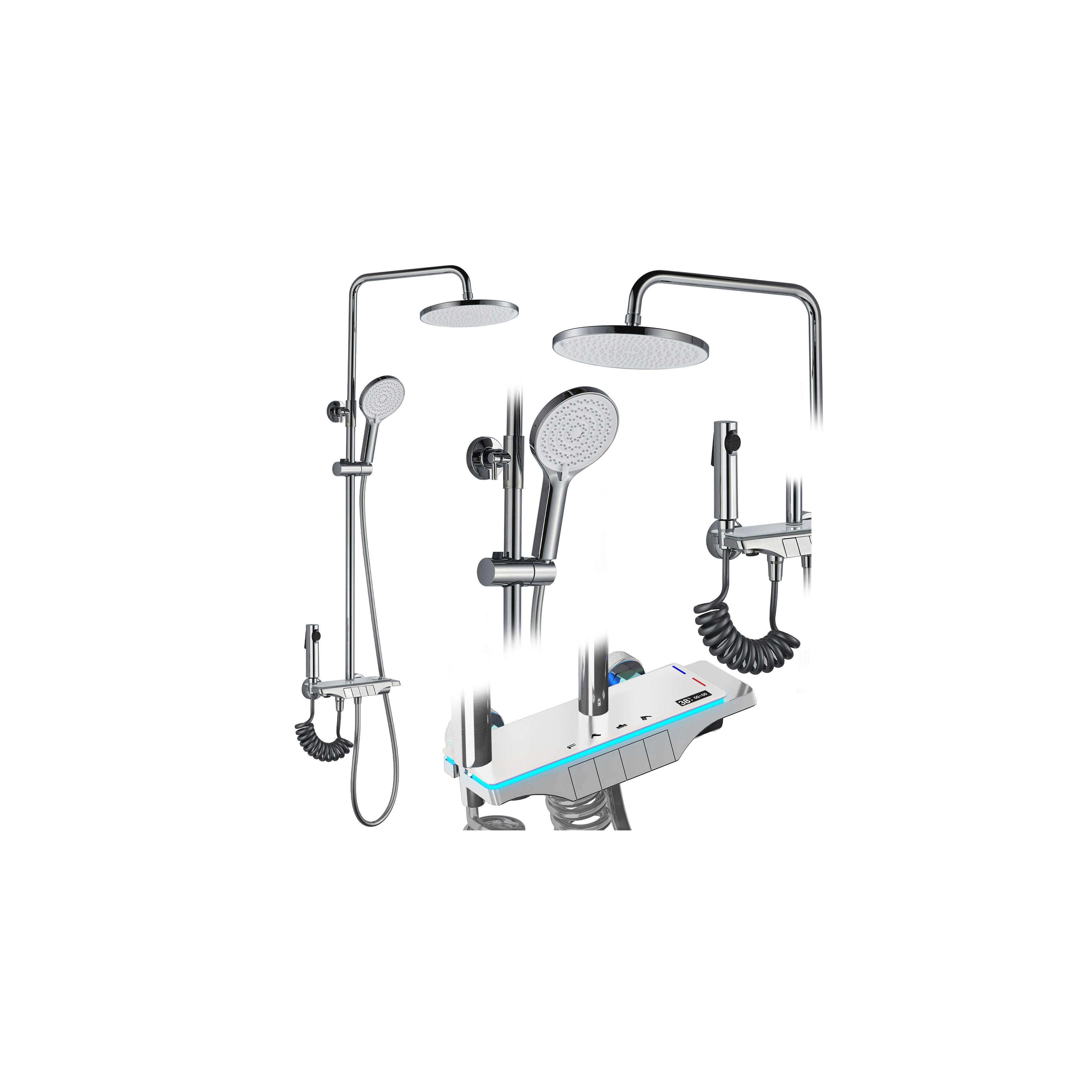 Duschgarnitur REA Savio Led Chrome