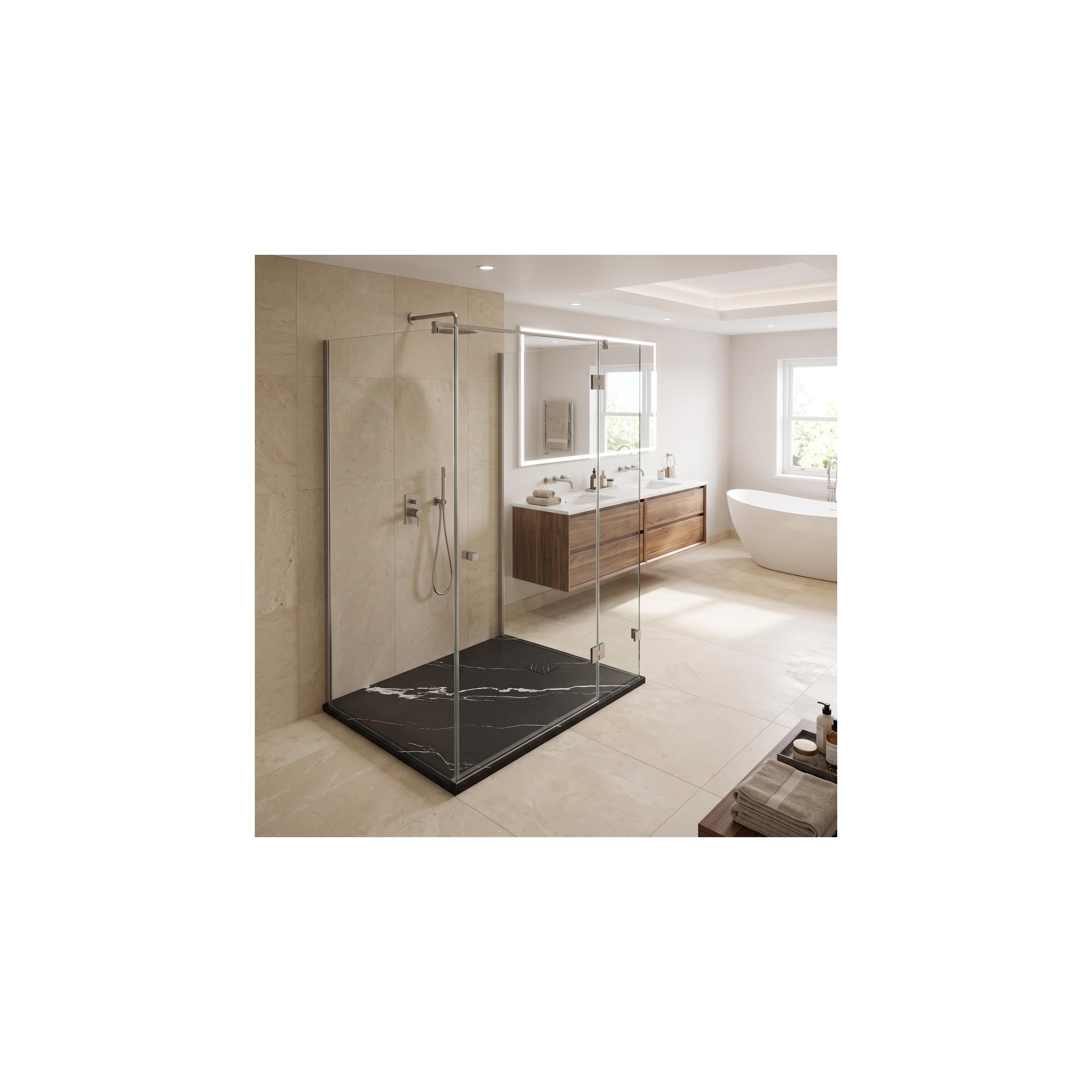Duschtasse Magnum CARRARA BLACK 80x100