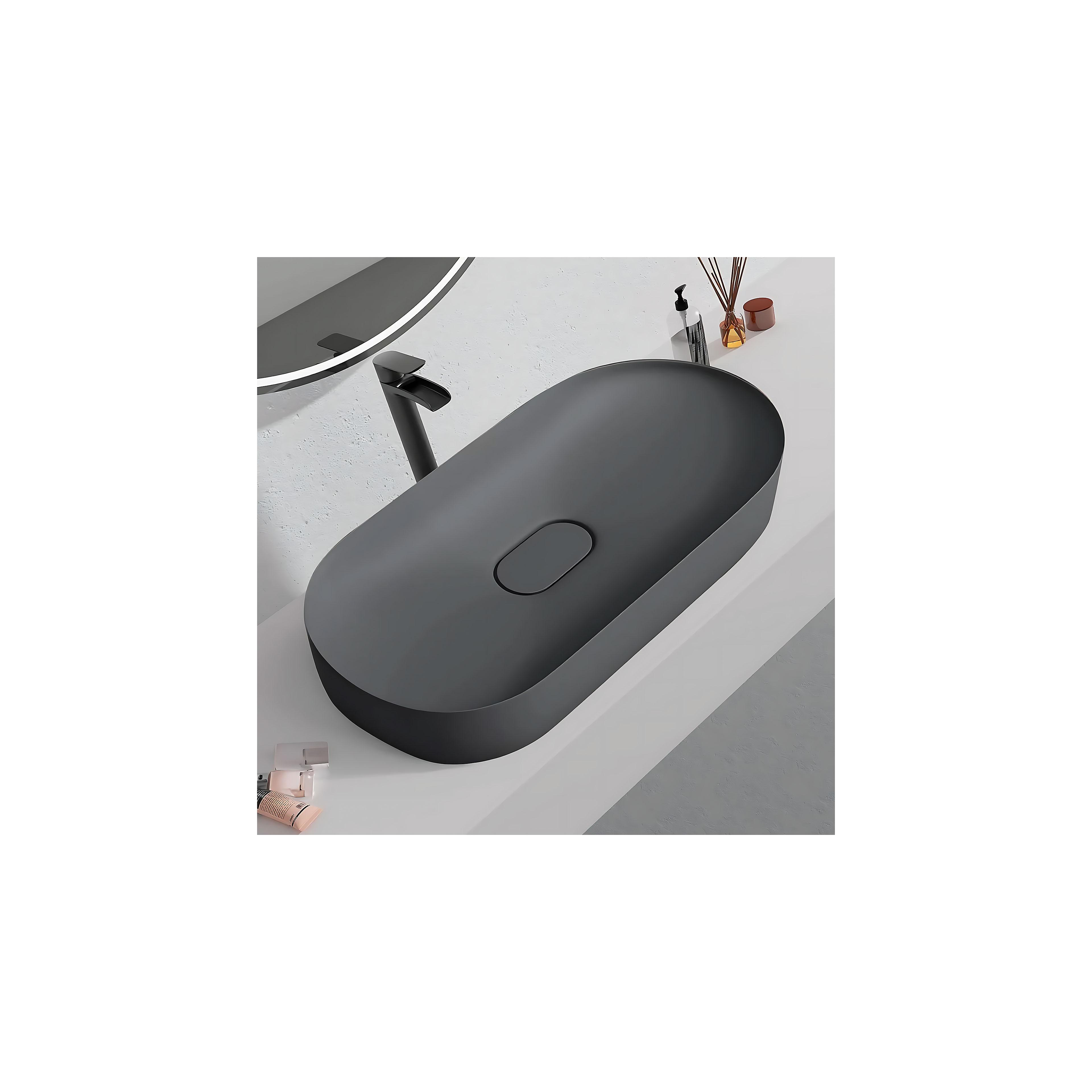 Waschbecken Konglomerat  IRIS 71 CM GREY MATT