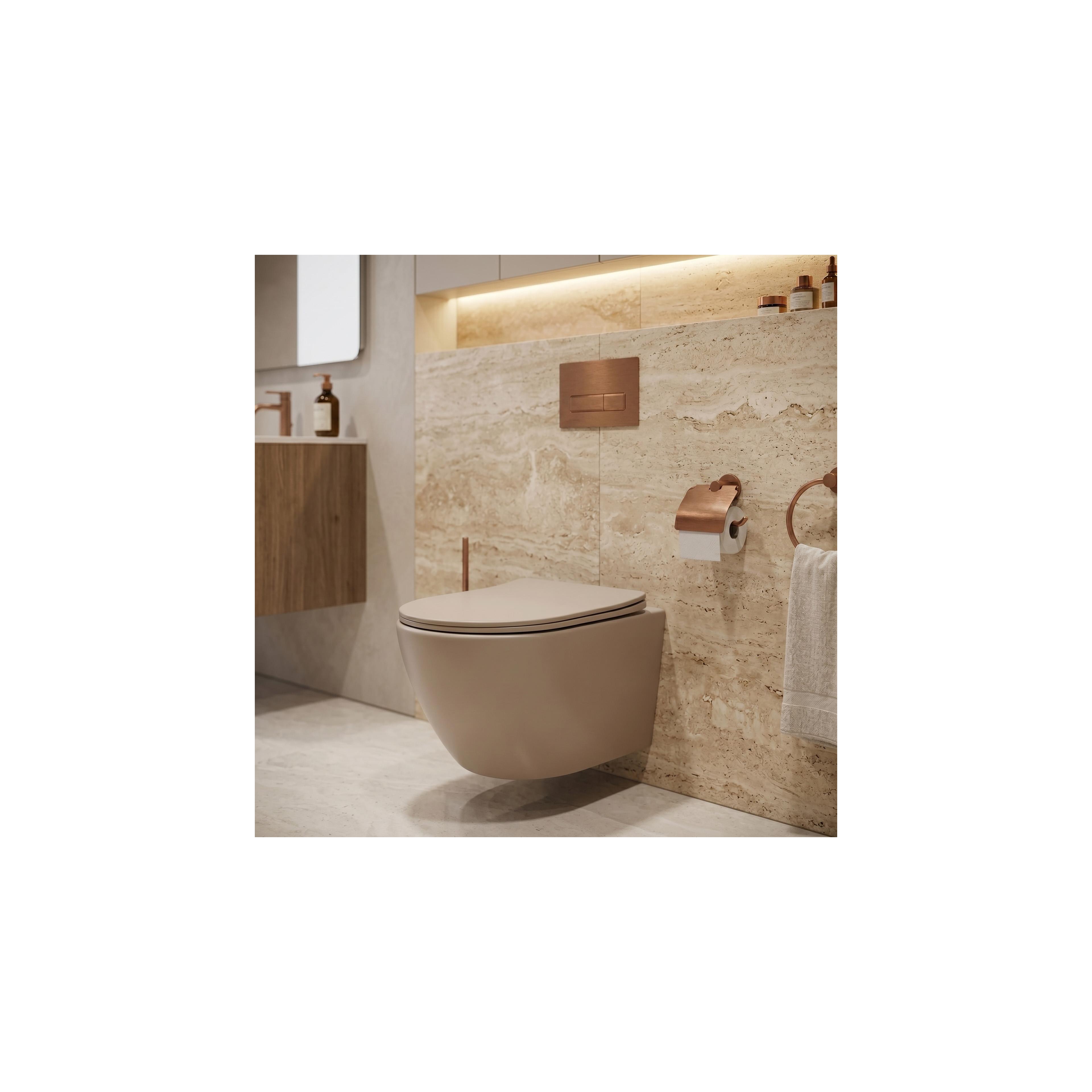 toilet bowl REA Focus Tornado Taupe