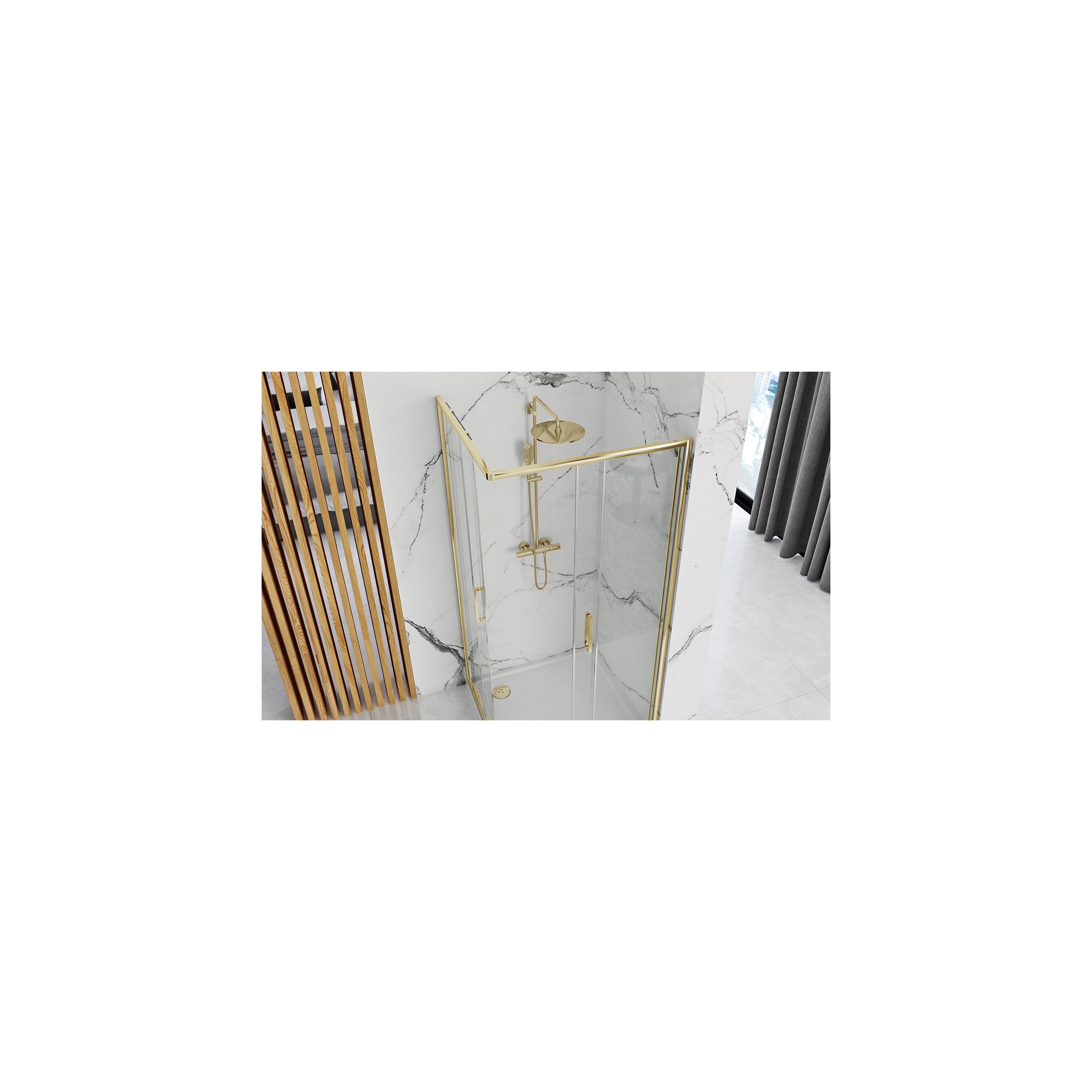 Tuš kabina Rea Punto 80x100 Gold
