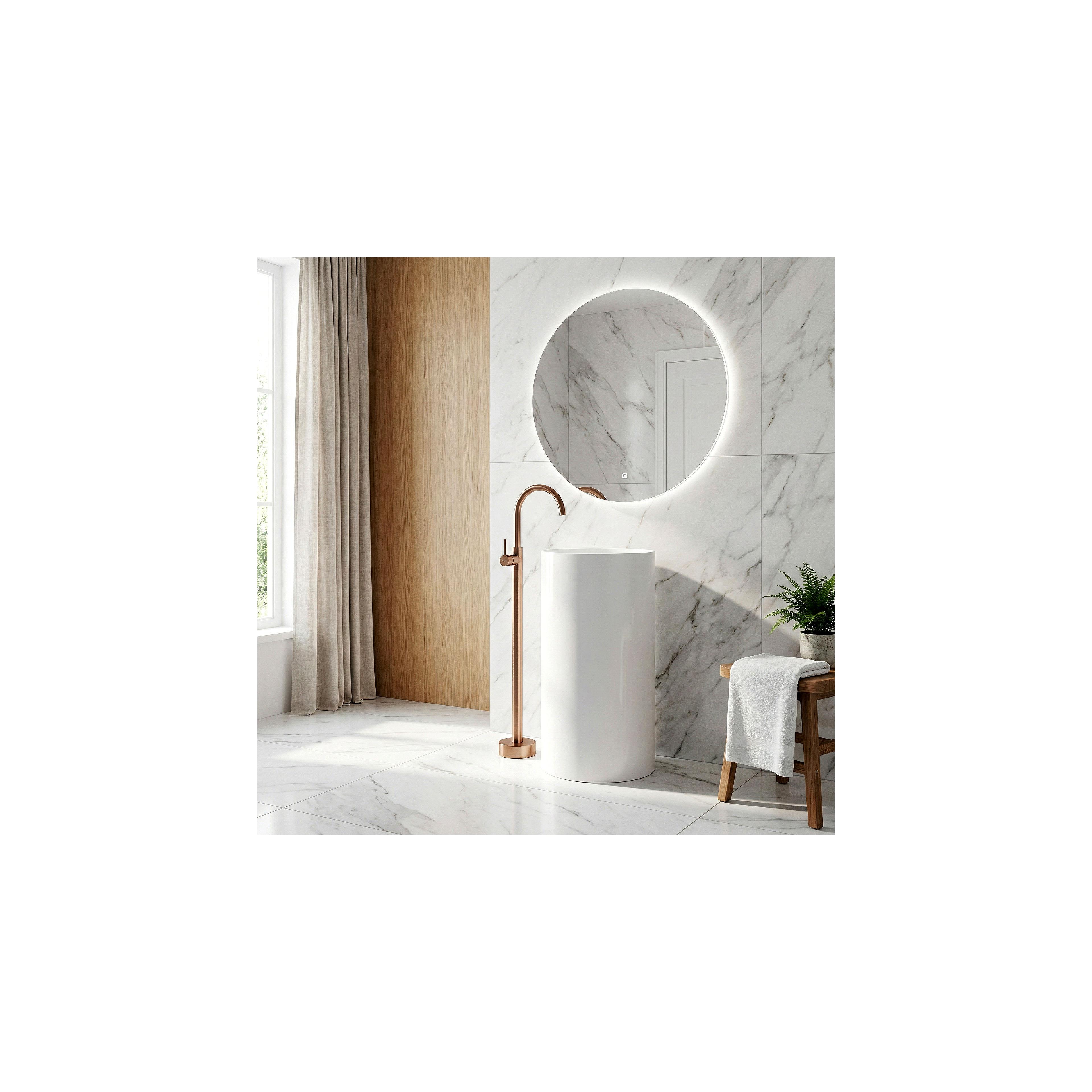 Basin mixer Rea Lungo Brush Copper