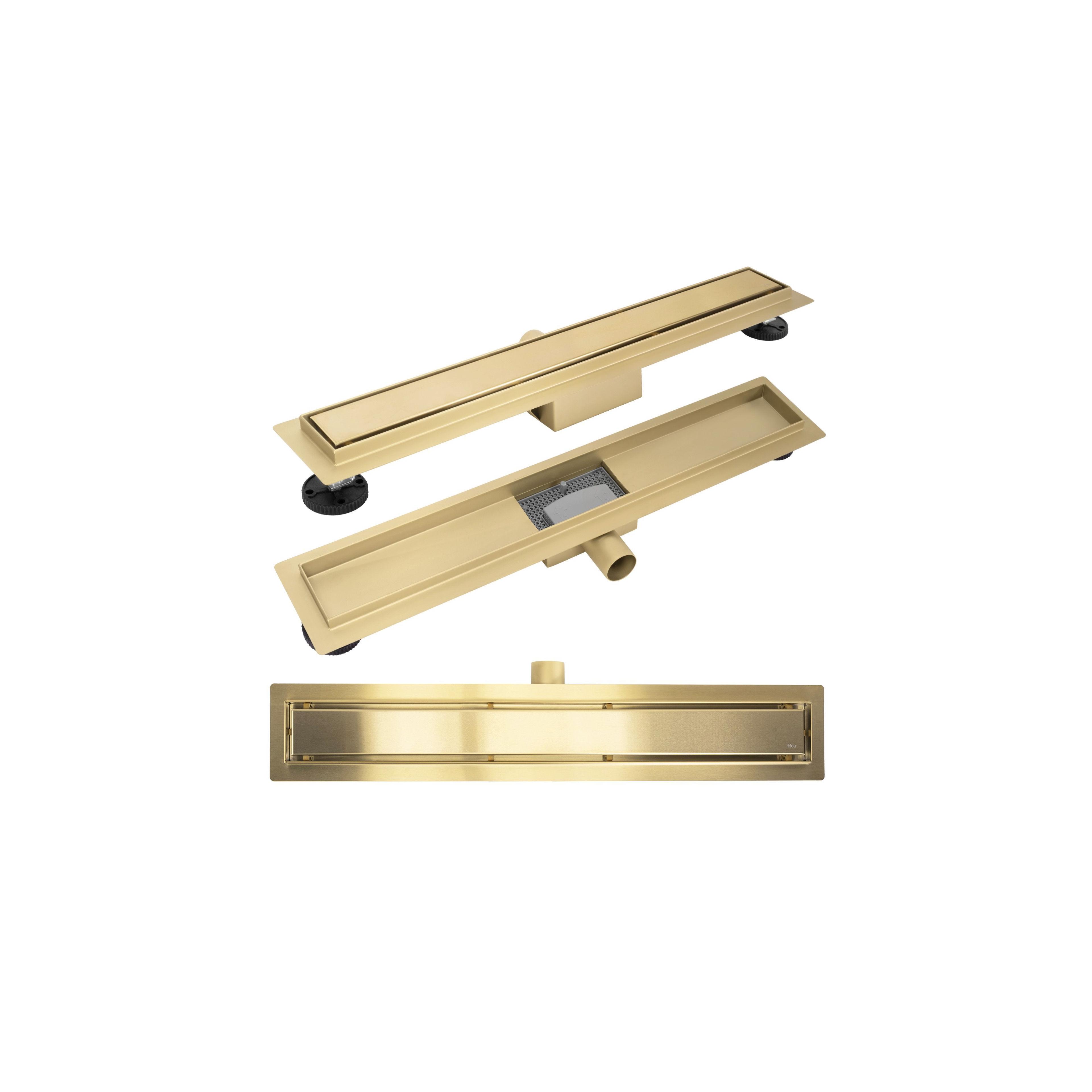 Linear drainage Rea Neox brush gold 100