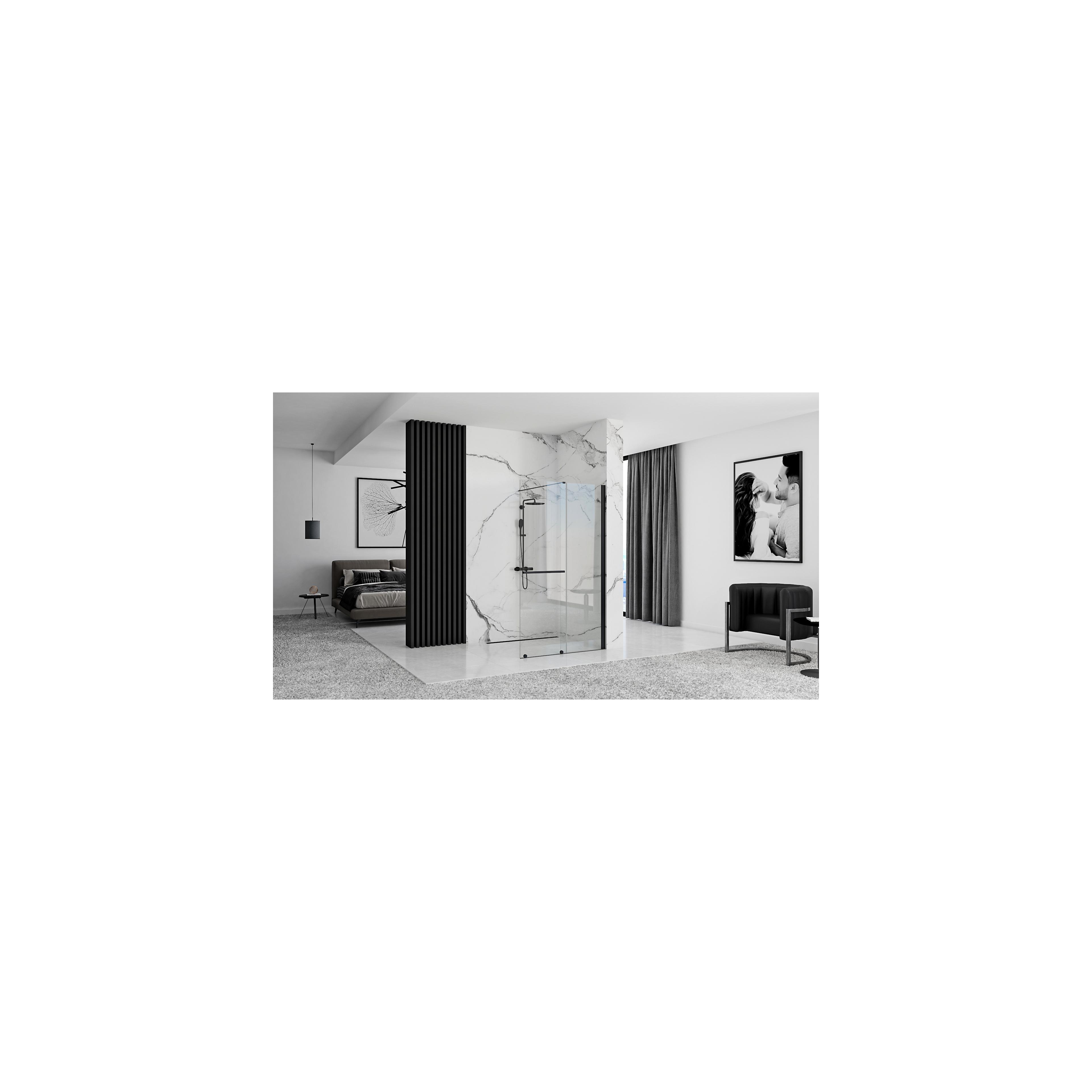 Paravan de dus Rea Cortis Black 120