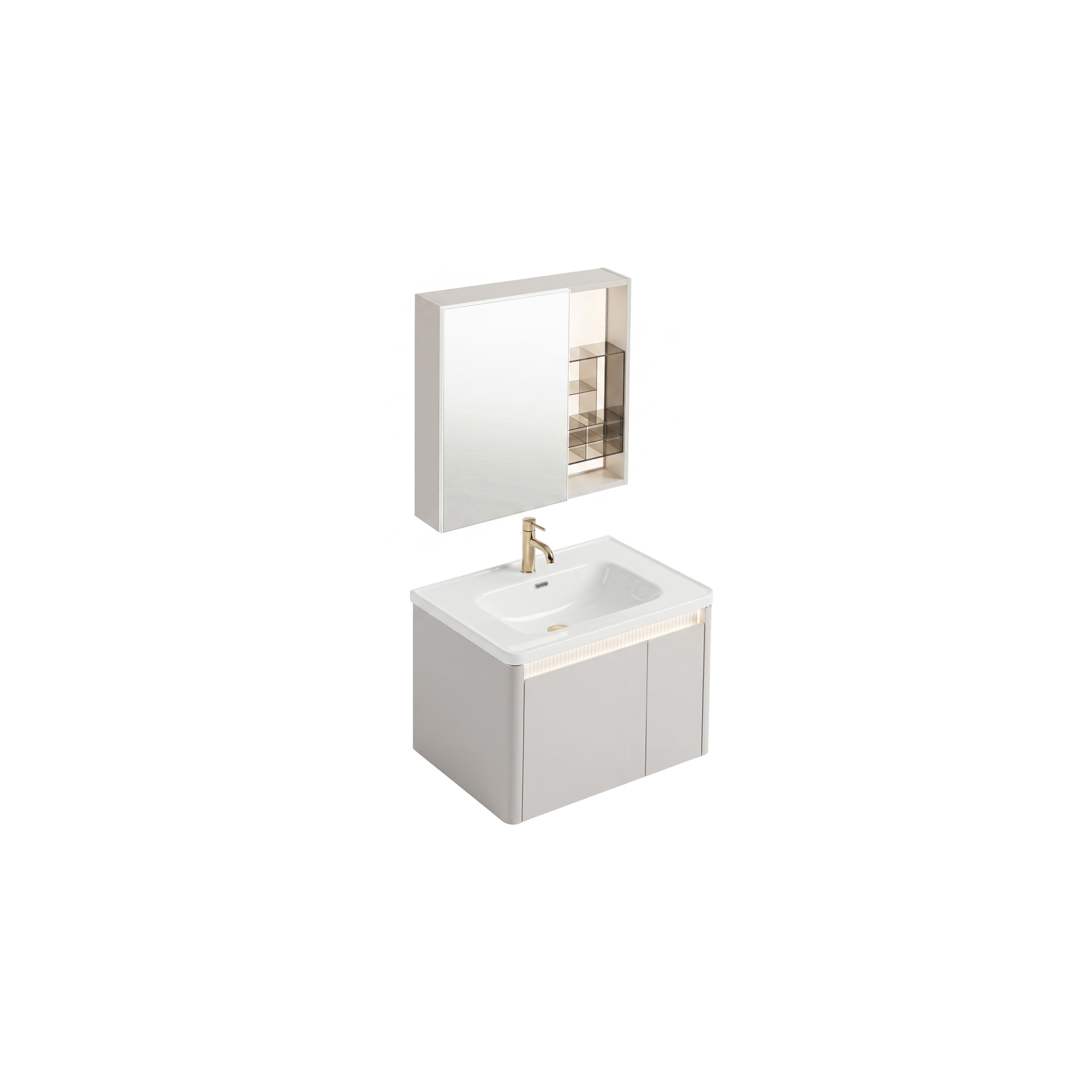 Set kupaonskog namještaja s umivaonikom DE07-60 Beige 60CM