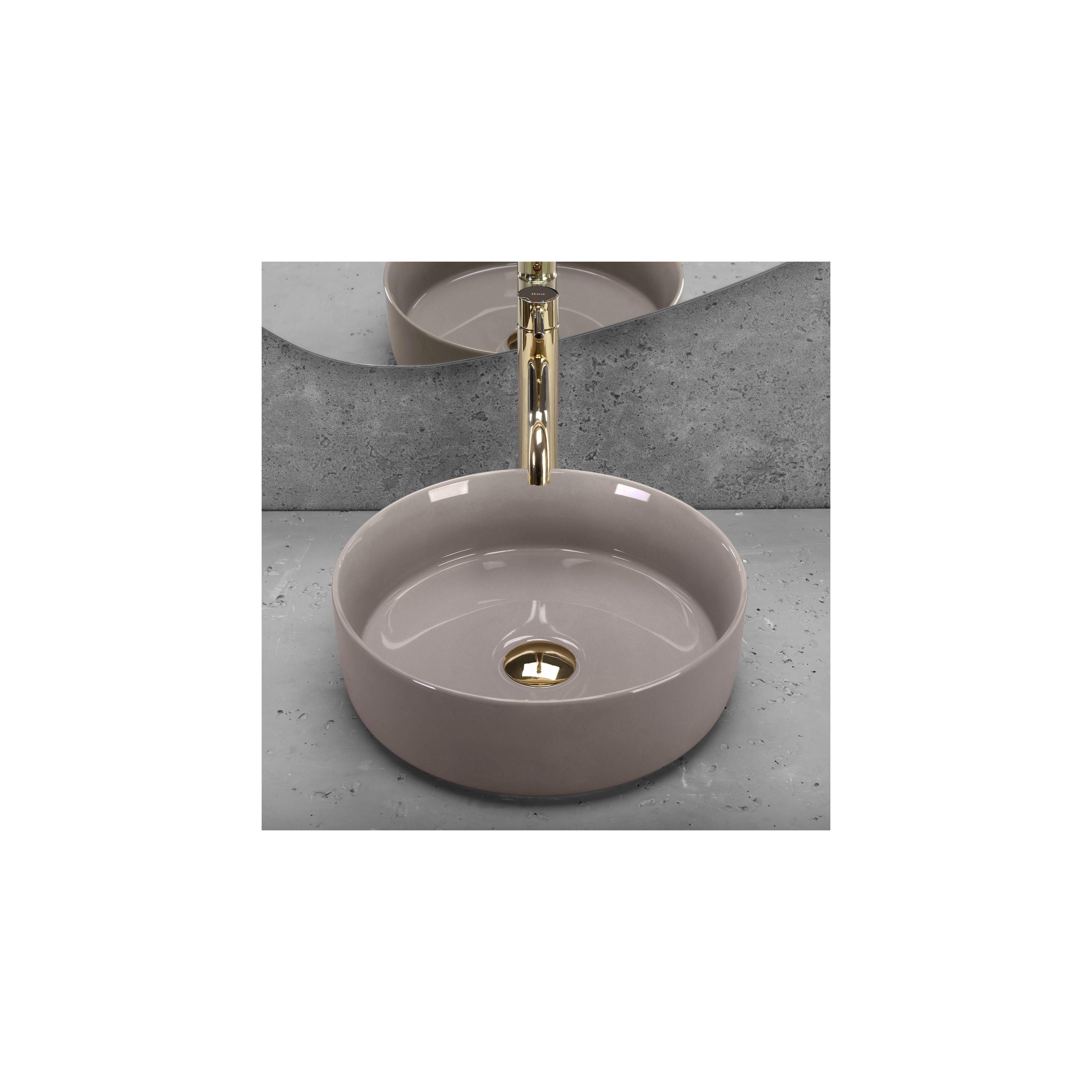 Aufsatzwaschbecken Rea Sami Beige Shiny
