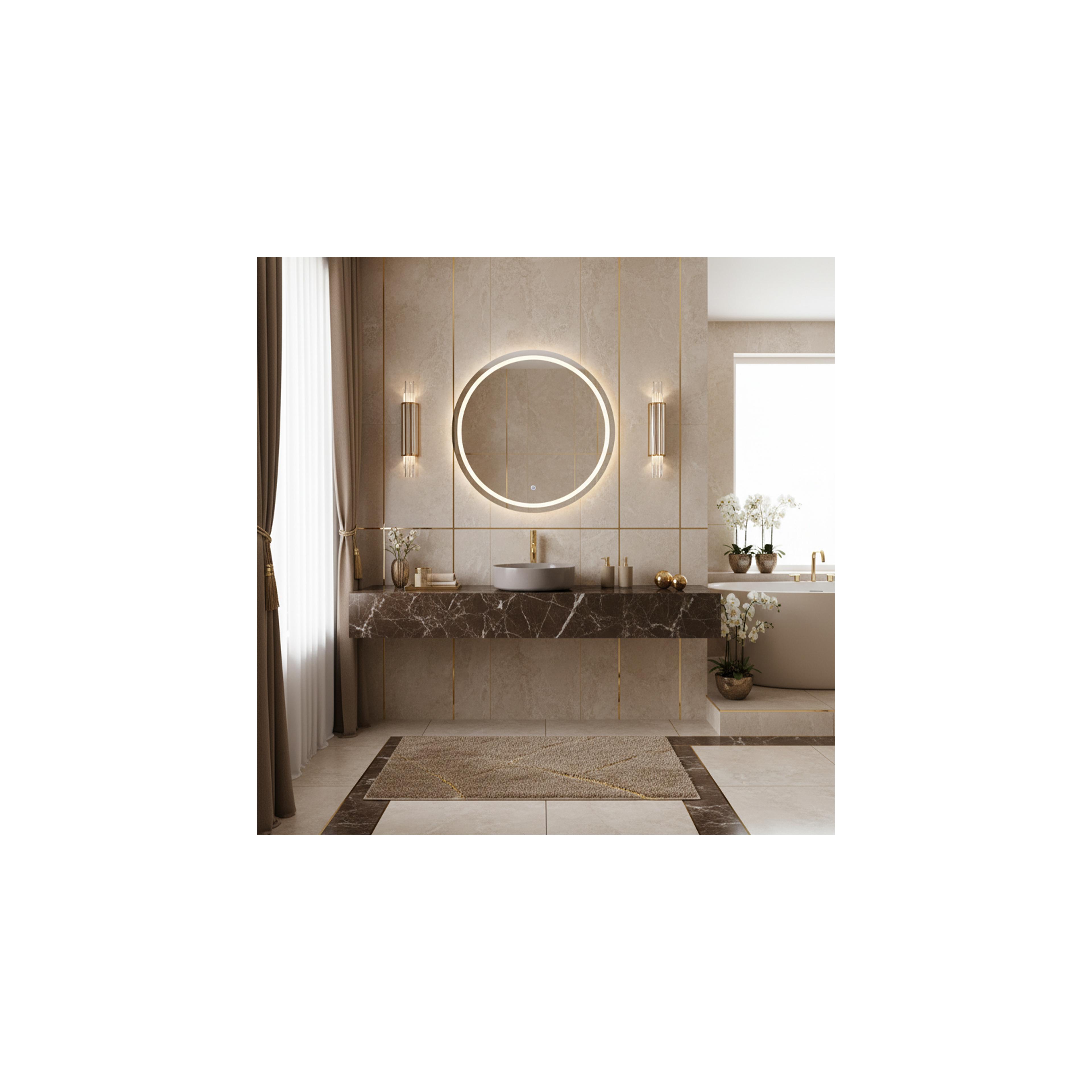 Aufsatzwaschbecken Rea Sami Beige Shiny
