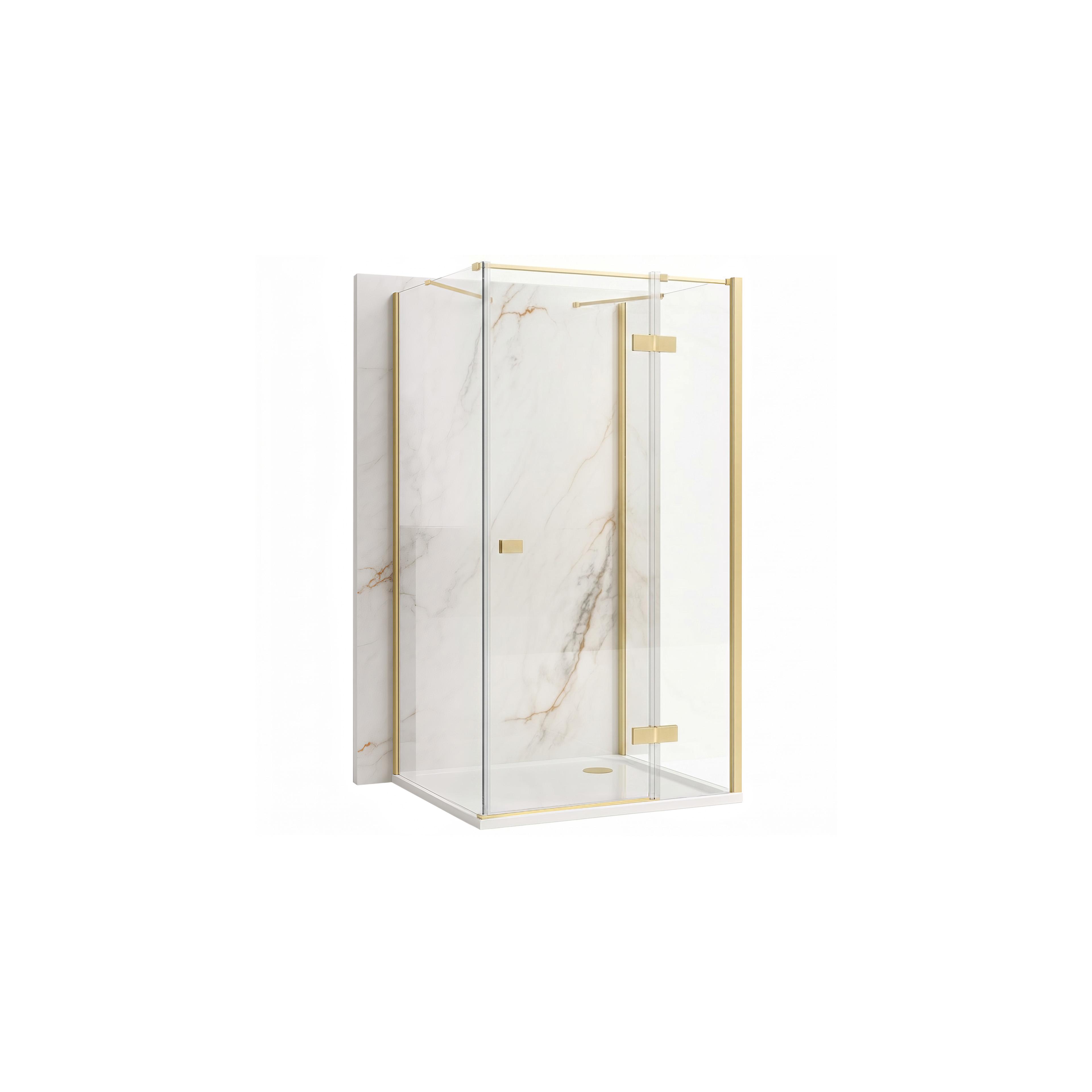 Duschkabine Rea Atlas 100x100 Brush Gold