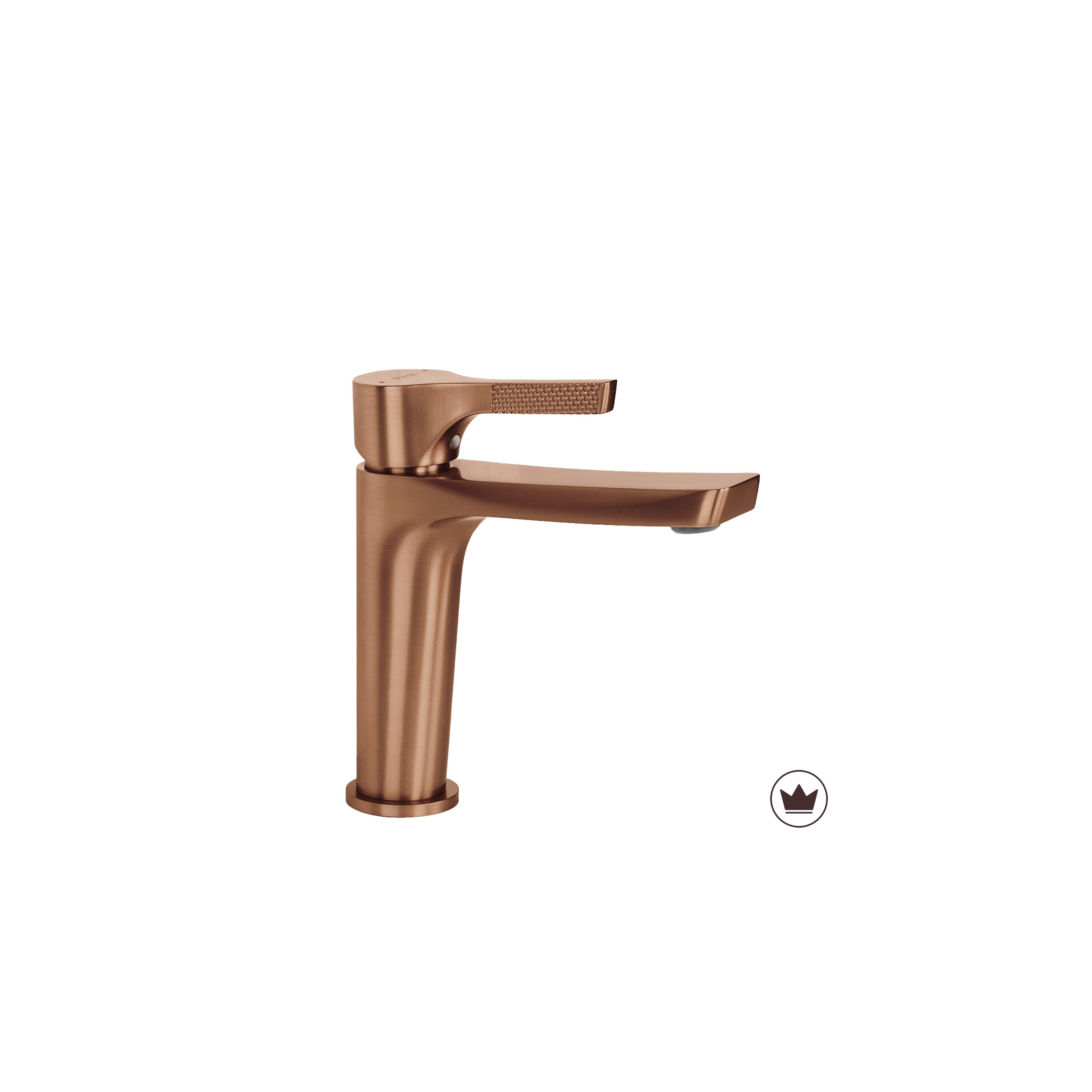 Robinet de lavabo PREMIUM Rea Maxim Brush Copper Low