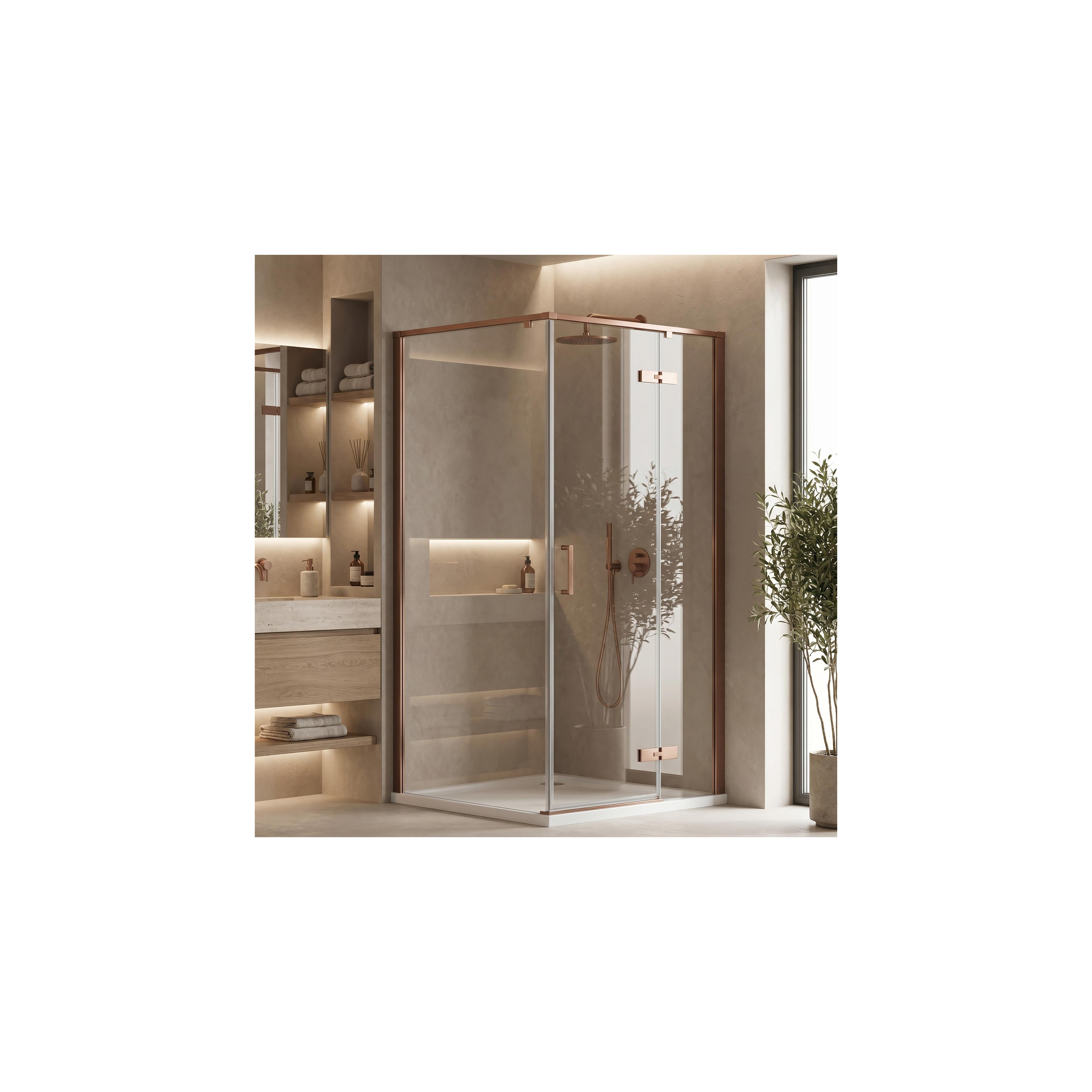 Duschkabine Rea Bruno 90x90 Brush Copper