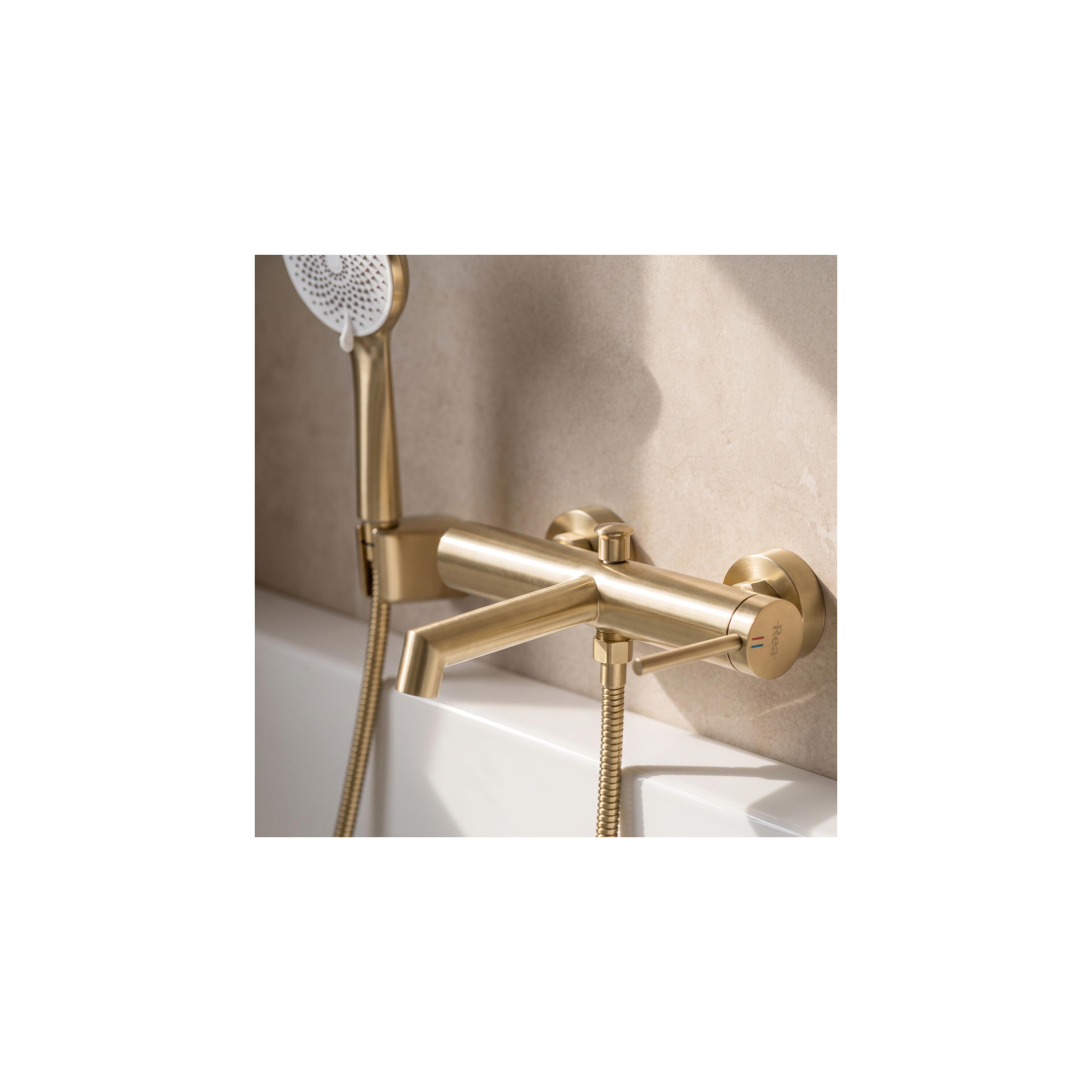 Wannenarmatur Rea Foss Gold Brush
