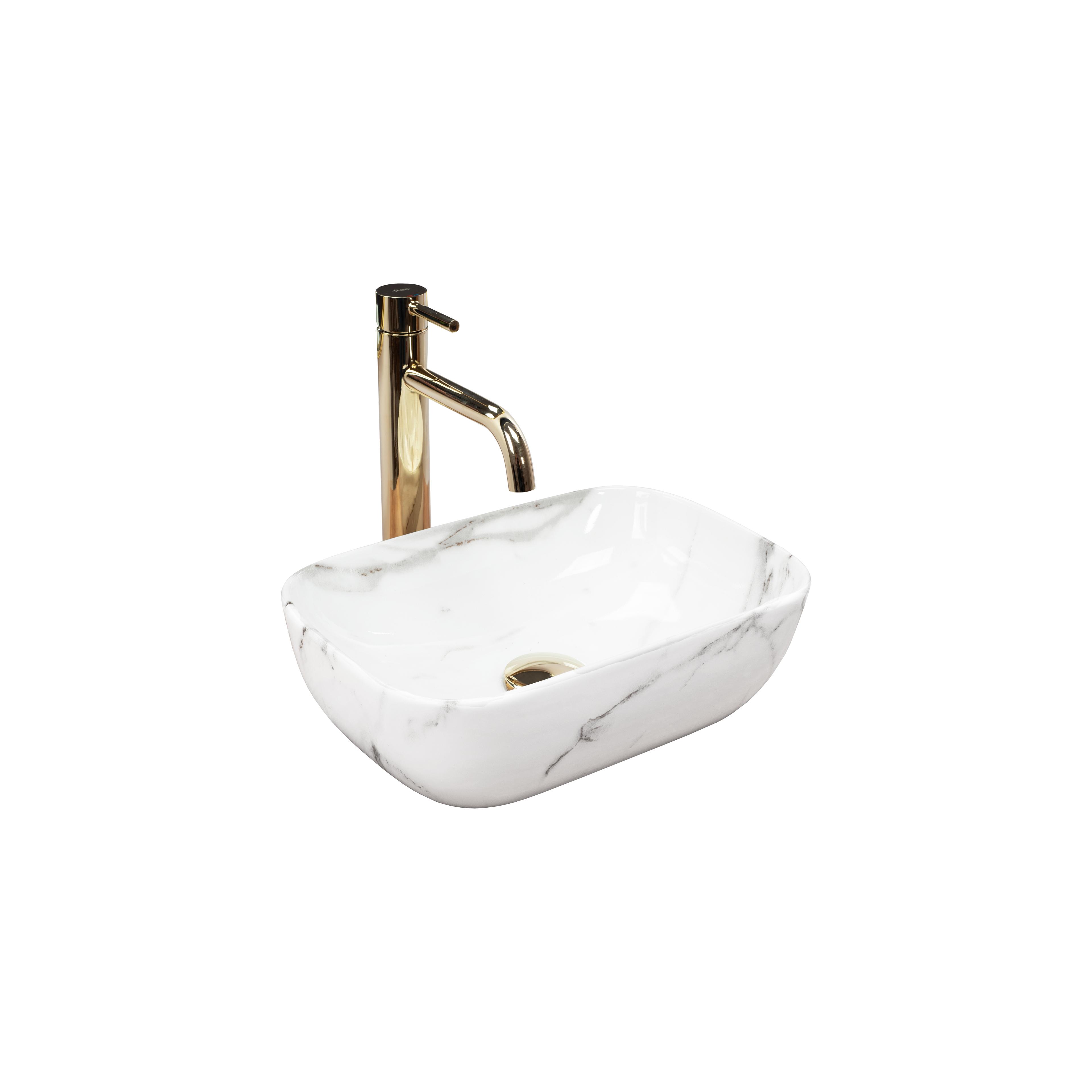 Aufsatzwaschbecken REA Belinda Mini Shiny Aiax