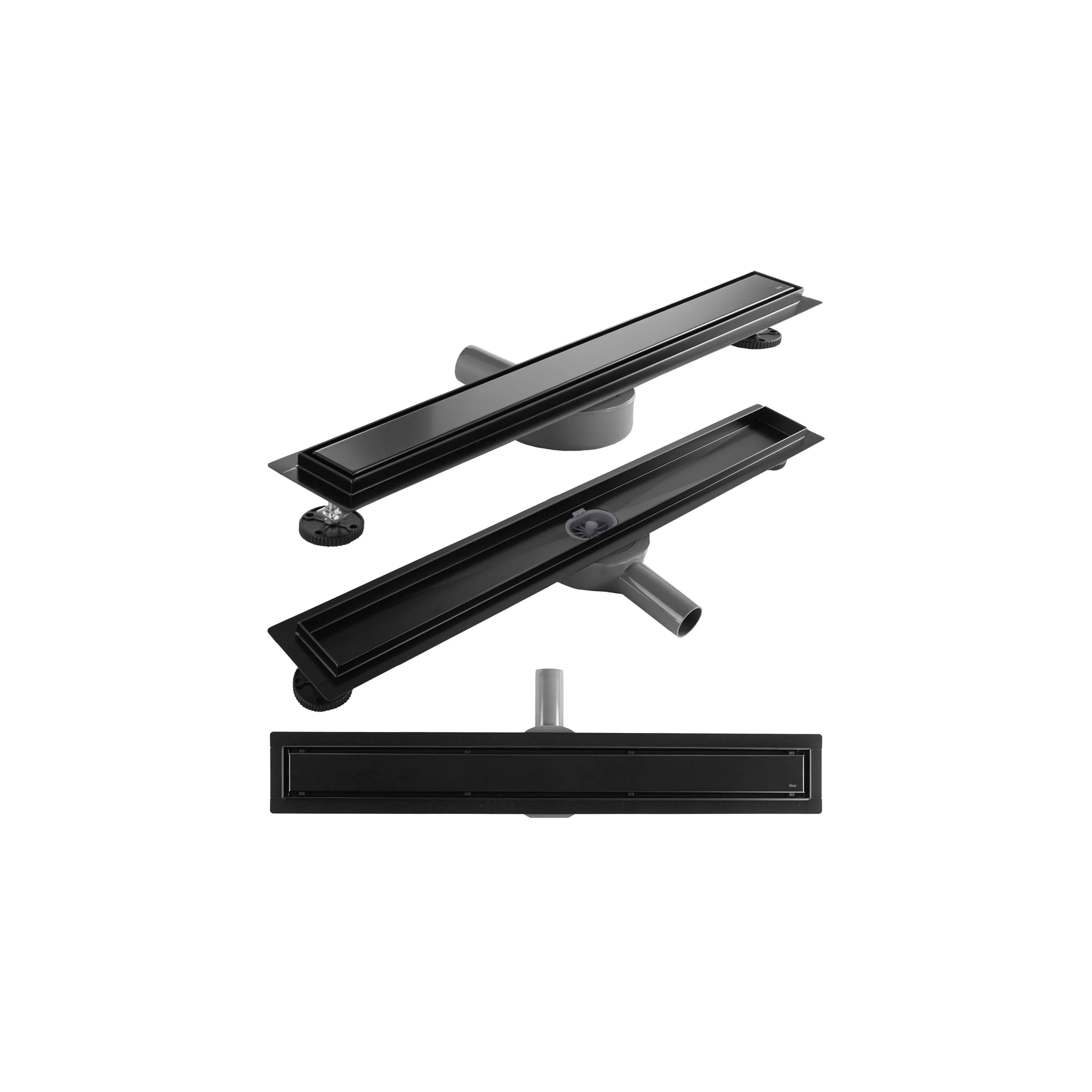 Линеен сифон REA Neox pro Black 80