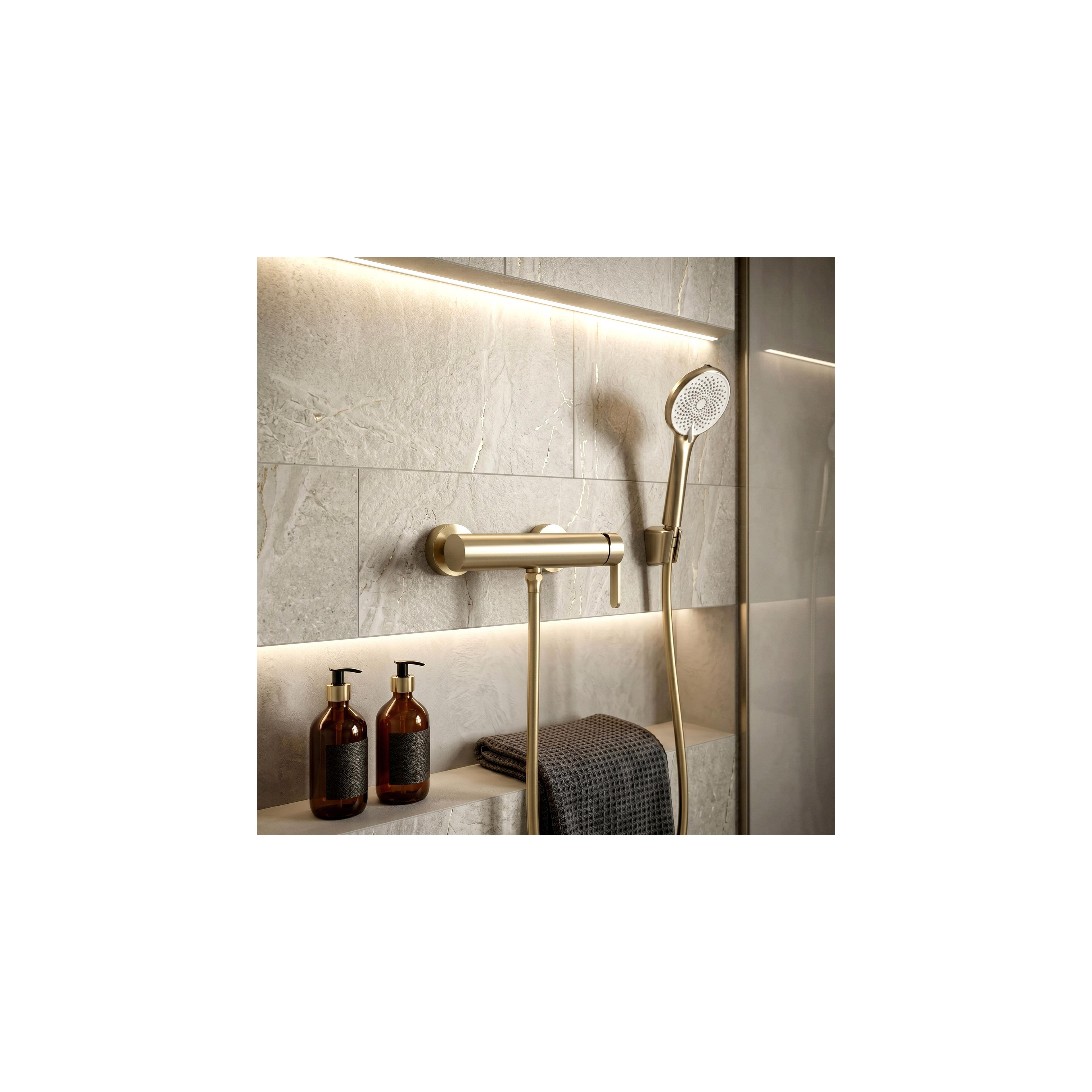 Duschschlauch mit Verdrehschutz Rea Brush Gold 150 cm