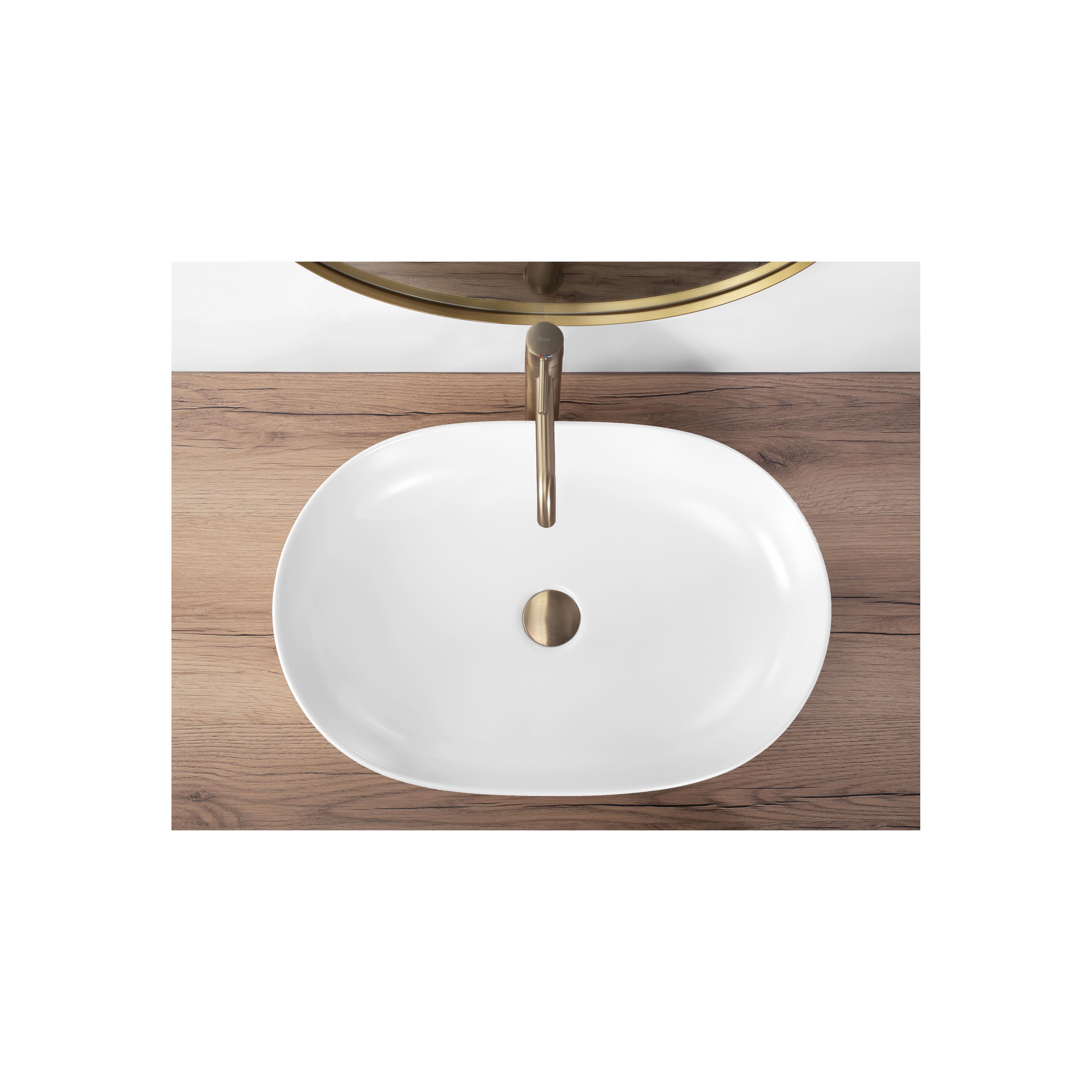 Lavoar pe blat Rea CLEO 61 WHITE MATT