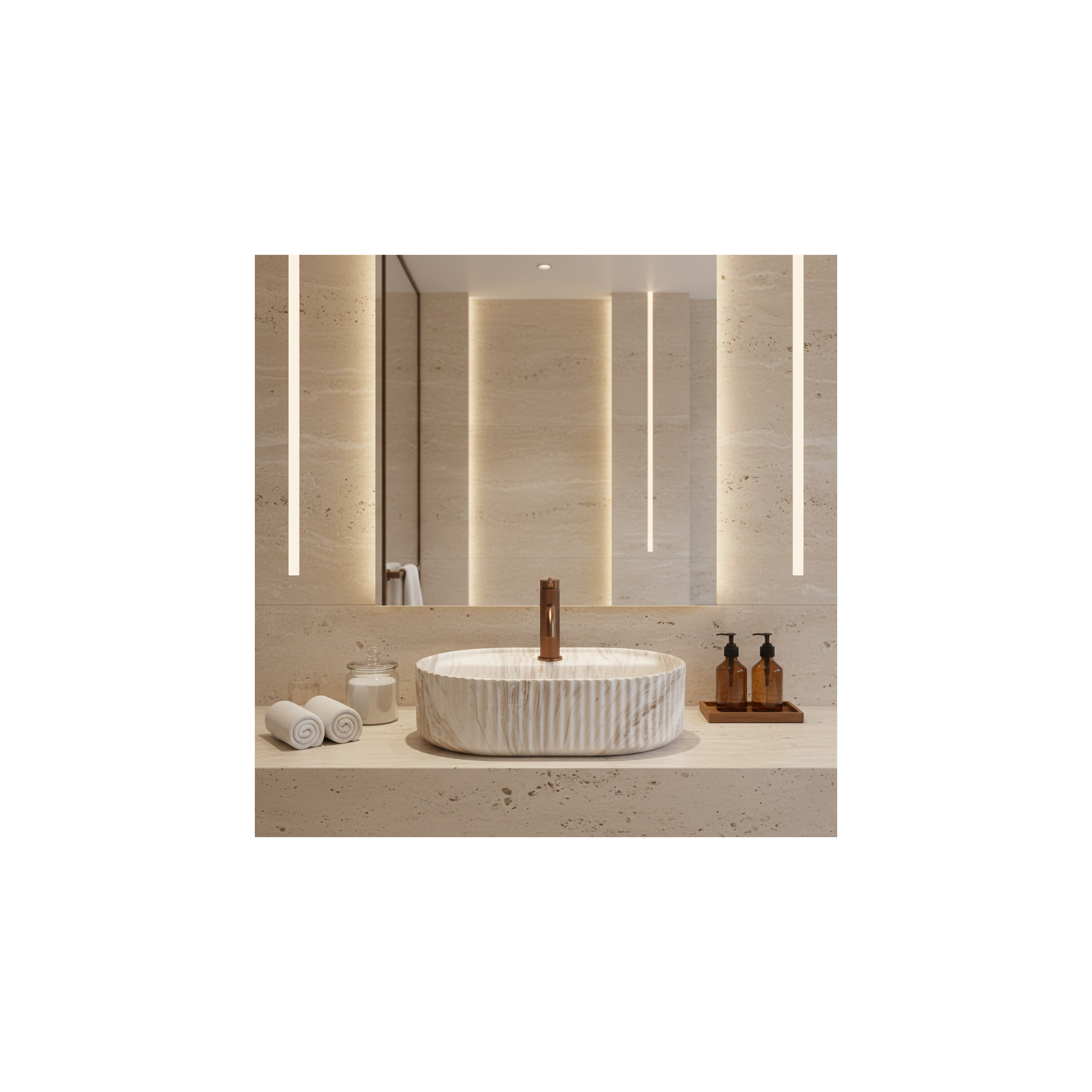 Countertop washbasin Rea Marcela 50 Saturn