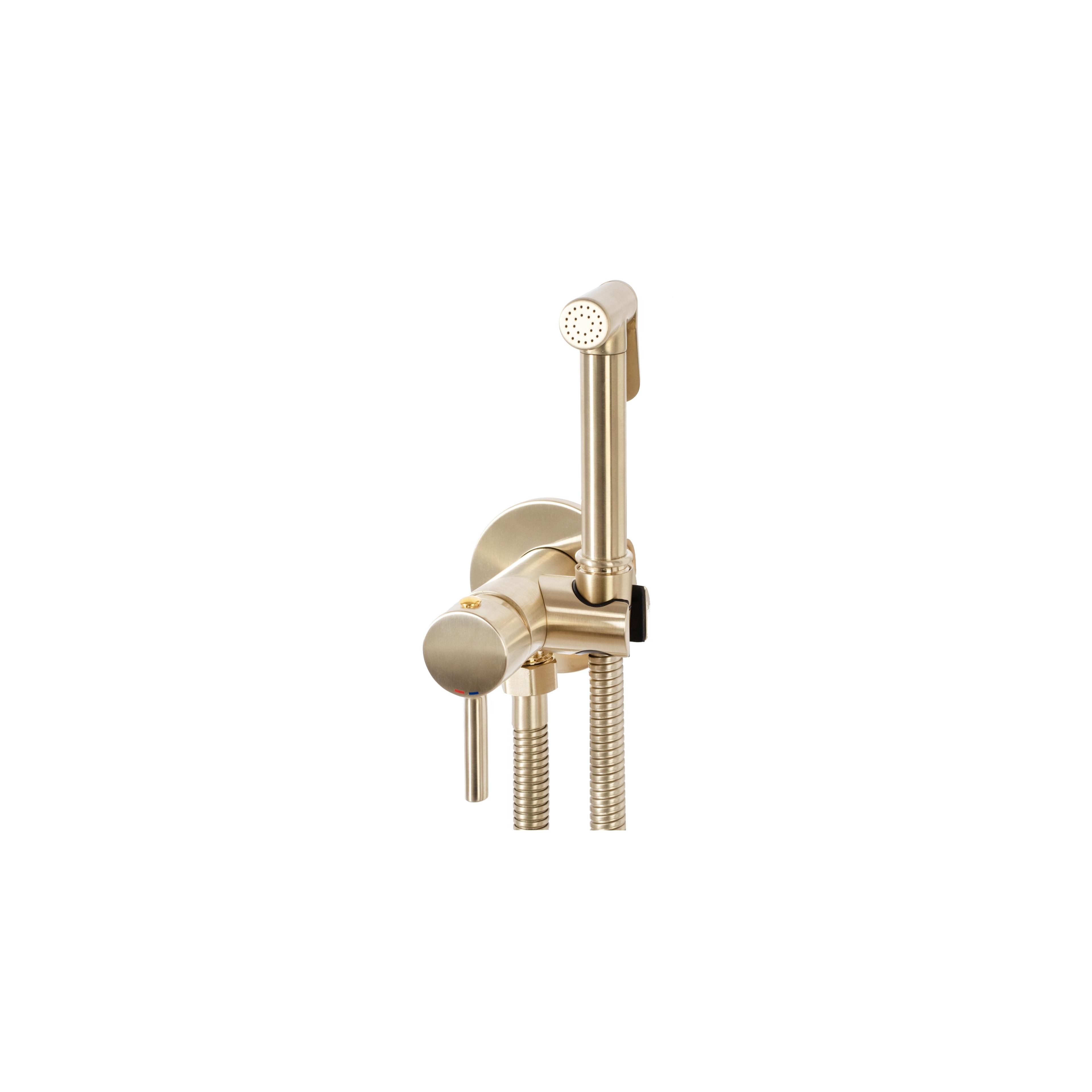Bidet faucet  Lungo Loop Gold Brush