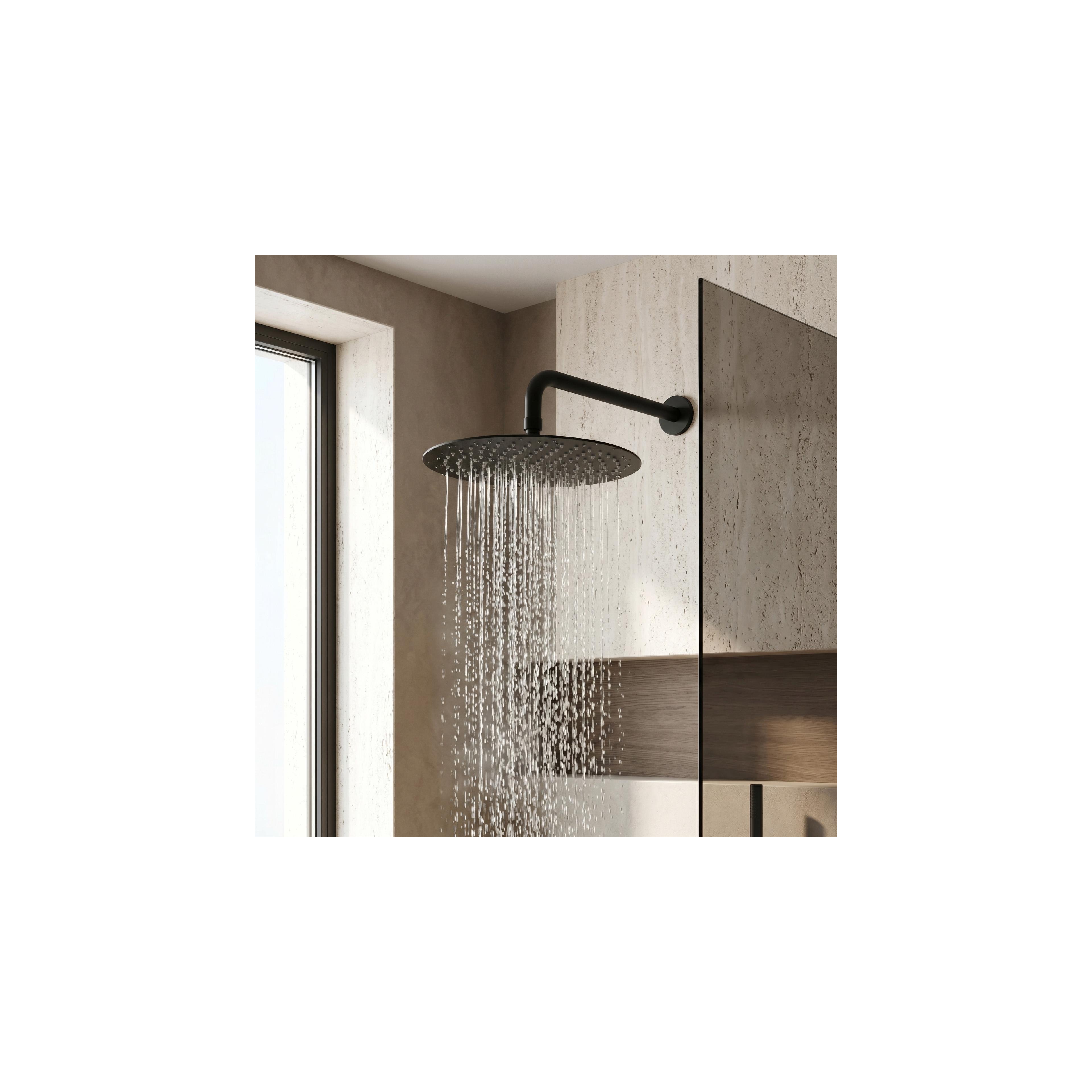 Кръгла душ глава REA JS-P014B 30cm Black