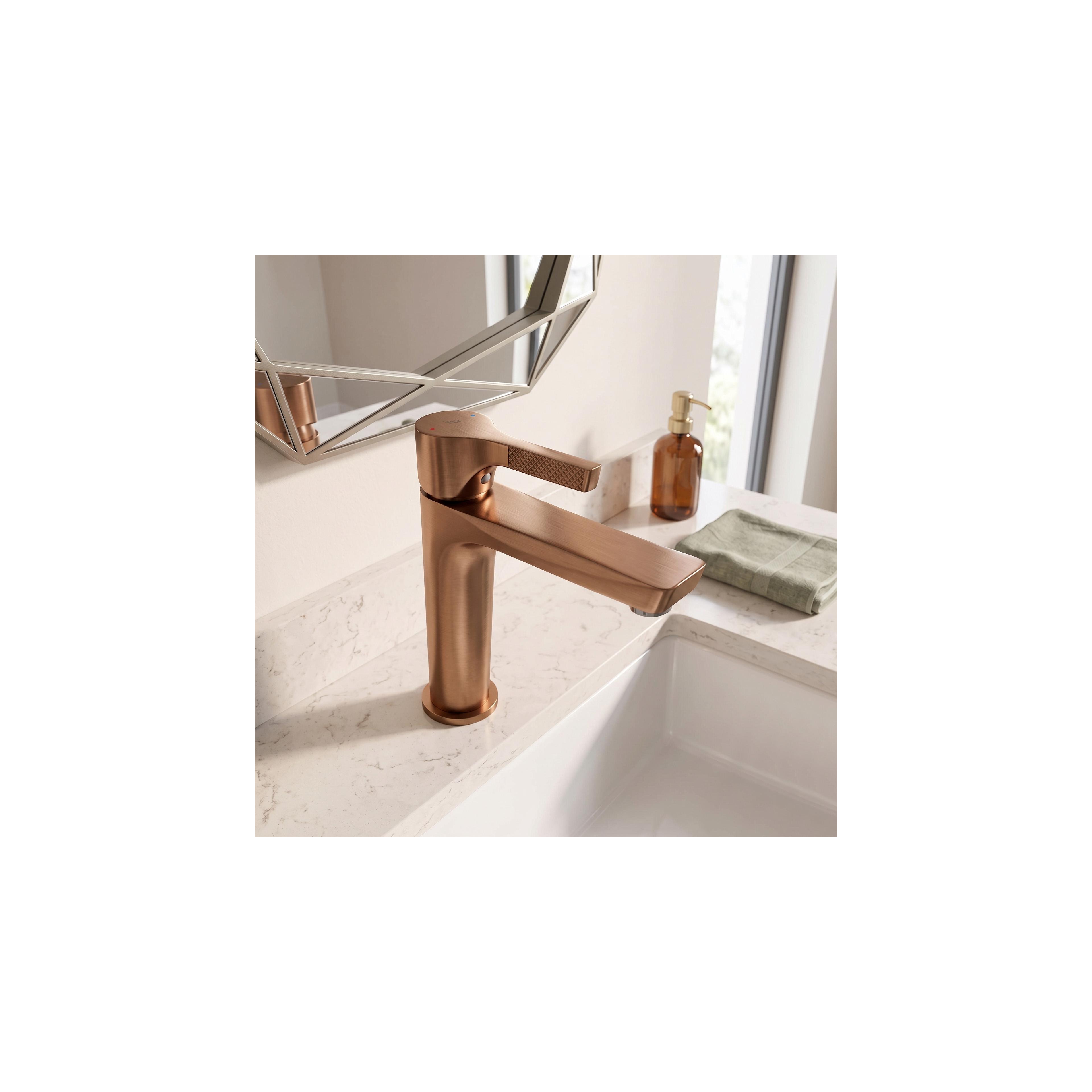 Robinet de lavabo PREMIUM Rea Maxim Brush Copper Low