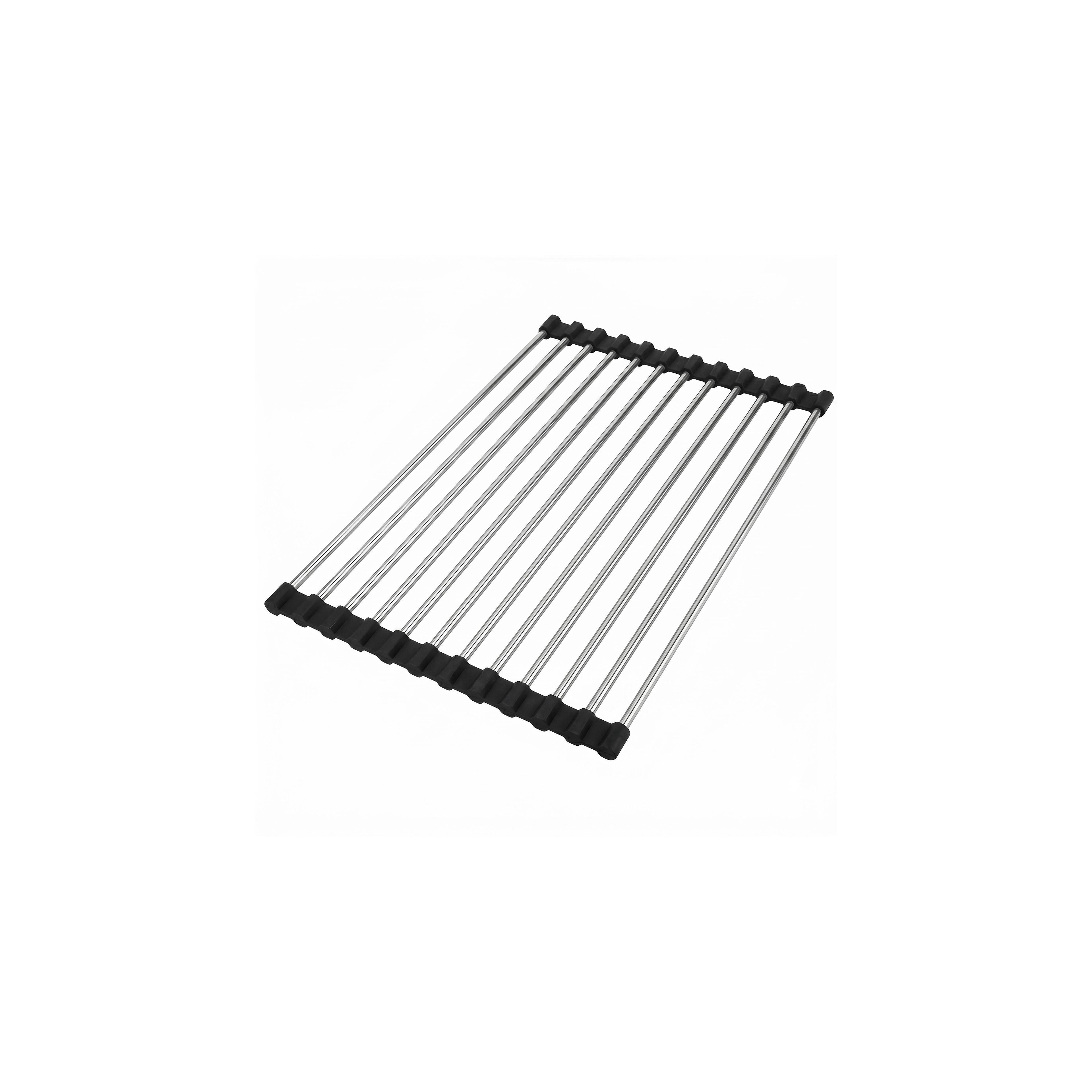 Roll-up dish drying rack for sink REA P12298 Black