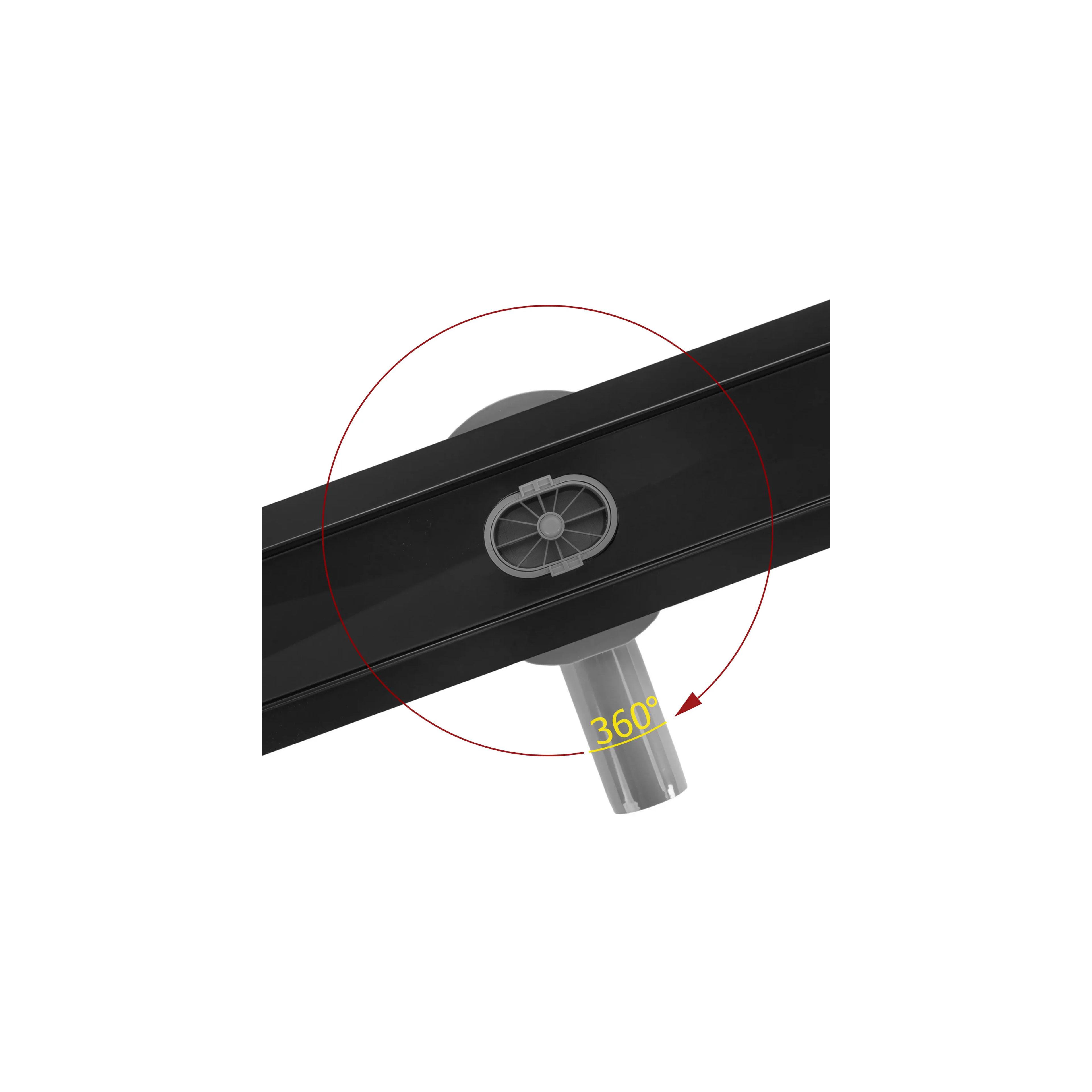 Линеен сифон REA Neox pro Black 80