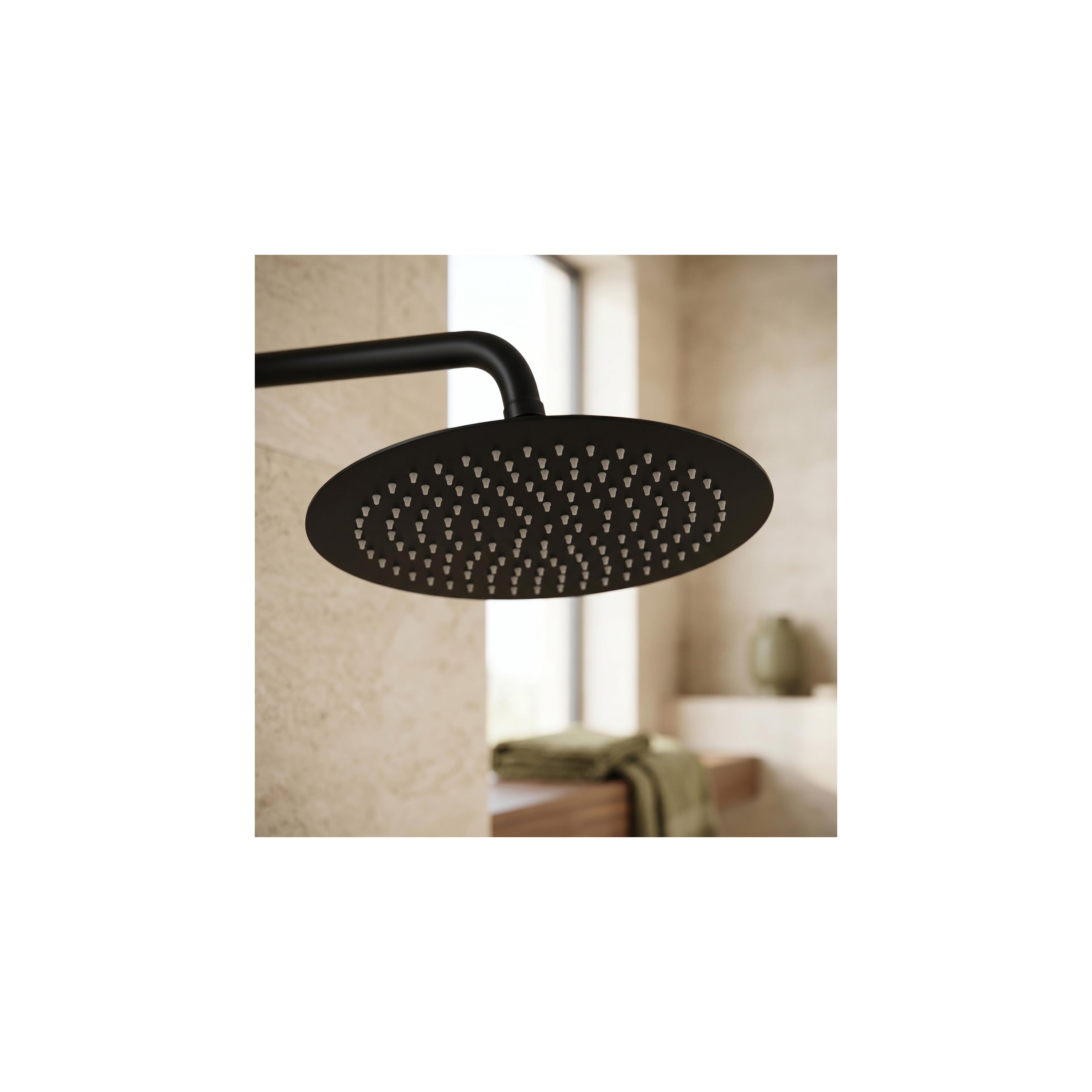 Кръгла душ глава REA JS-P014B 25cm Black