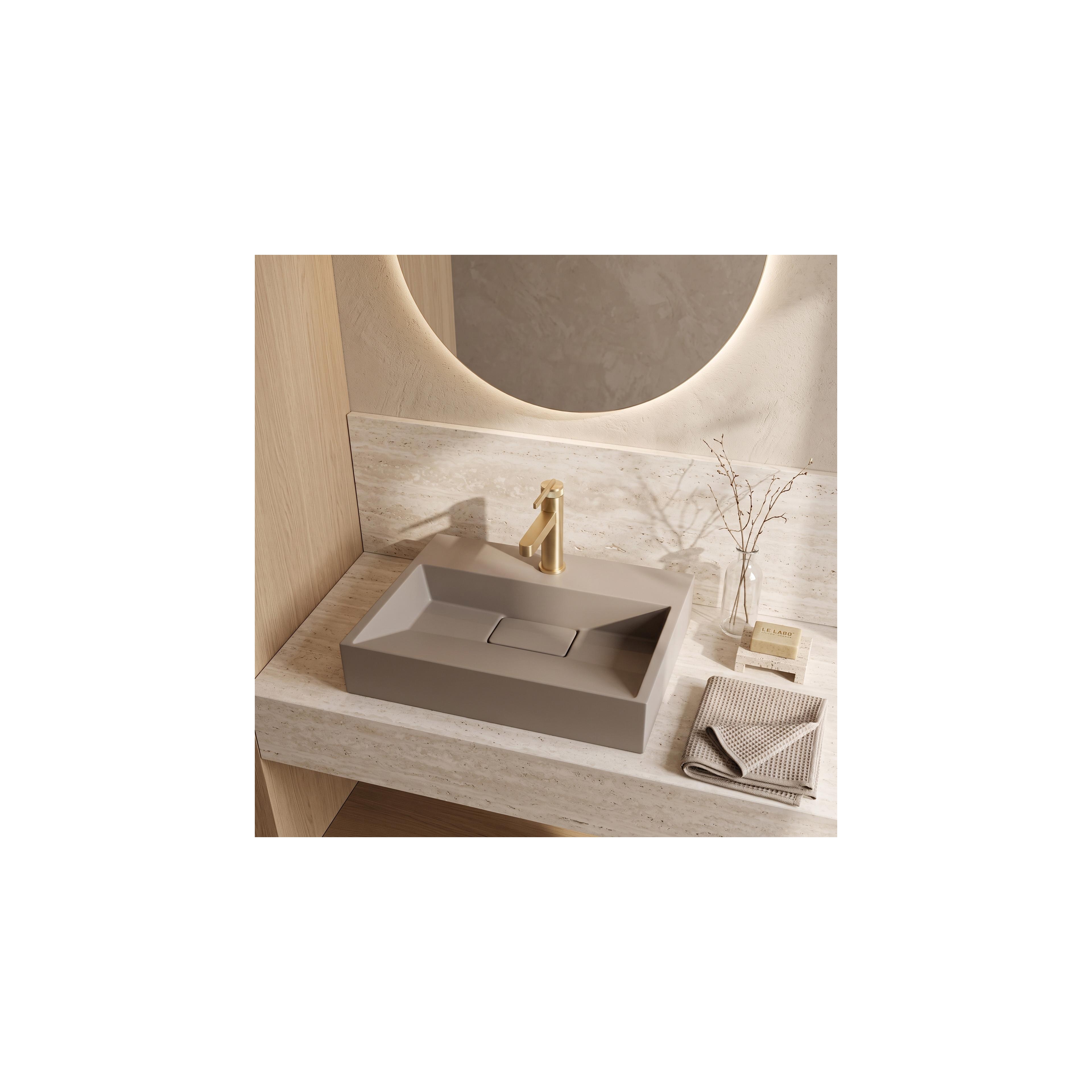 Konglomeratni umivaonik Rea GOYA 50CM Taupe