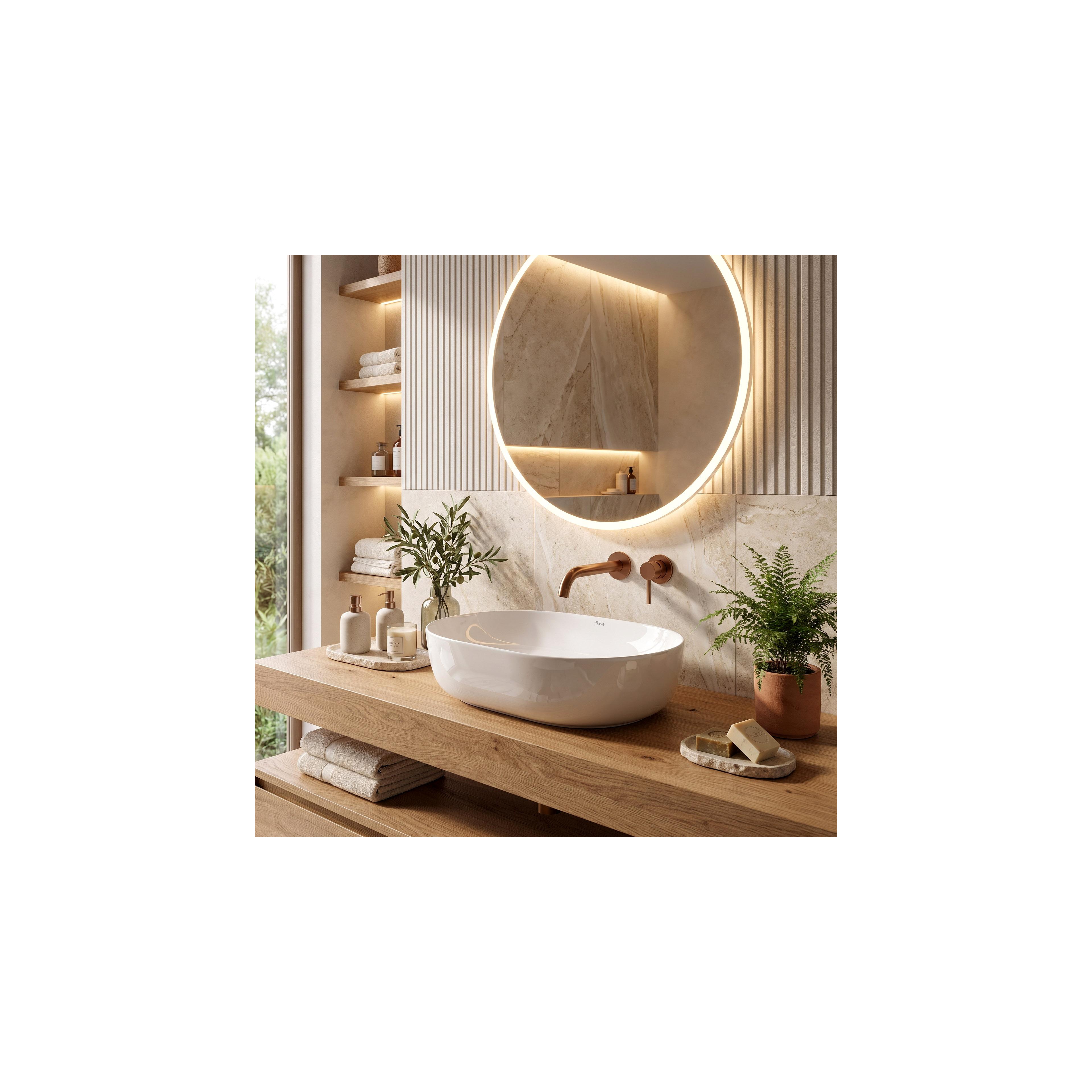 Aufsatzwaschbecken CLEO 50 white – REA