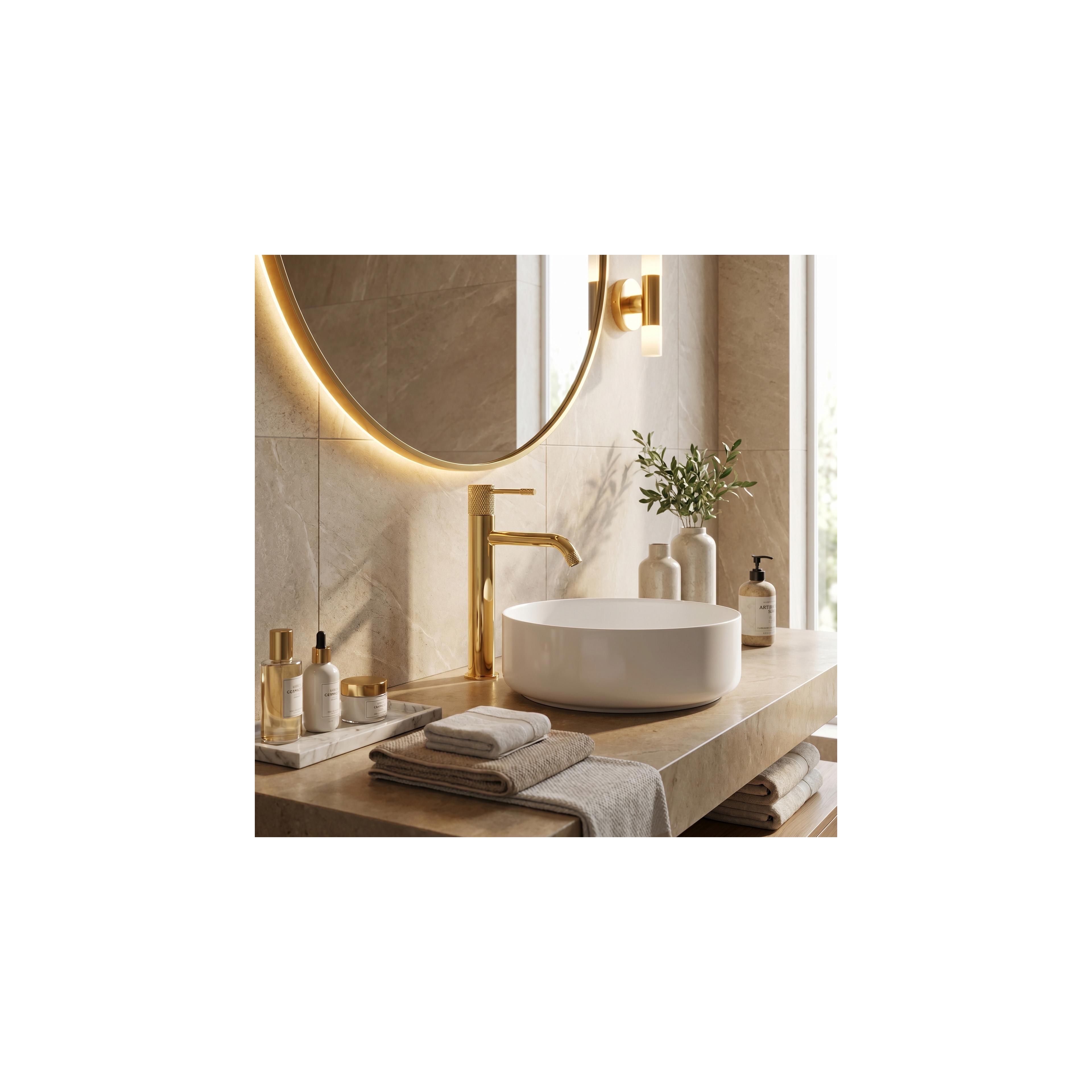 Waschbeckenarmatur Rea  Venti Gold high