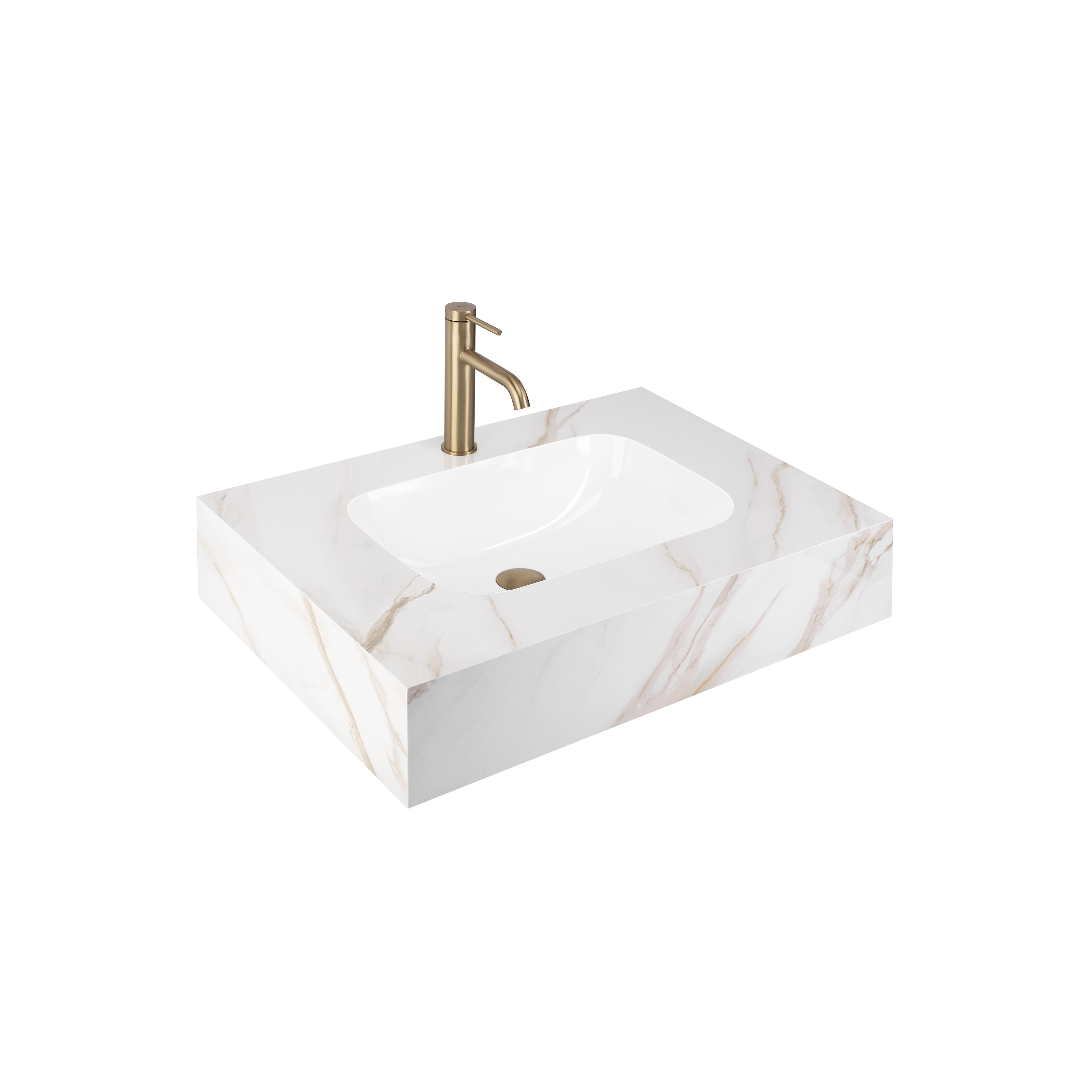 Wandwaschbecken REA Aresa Grey Gold 70
