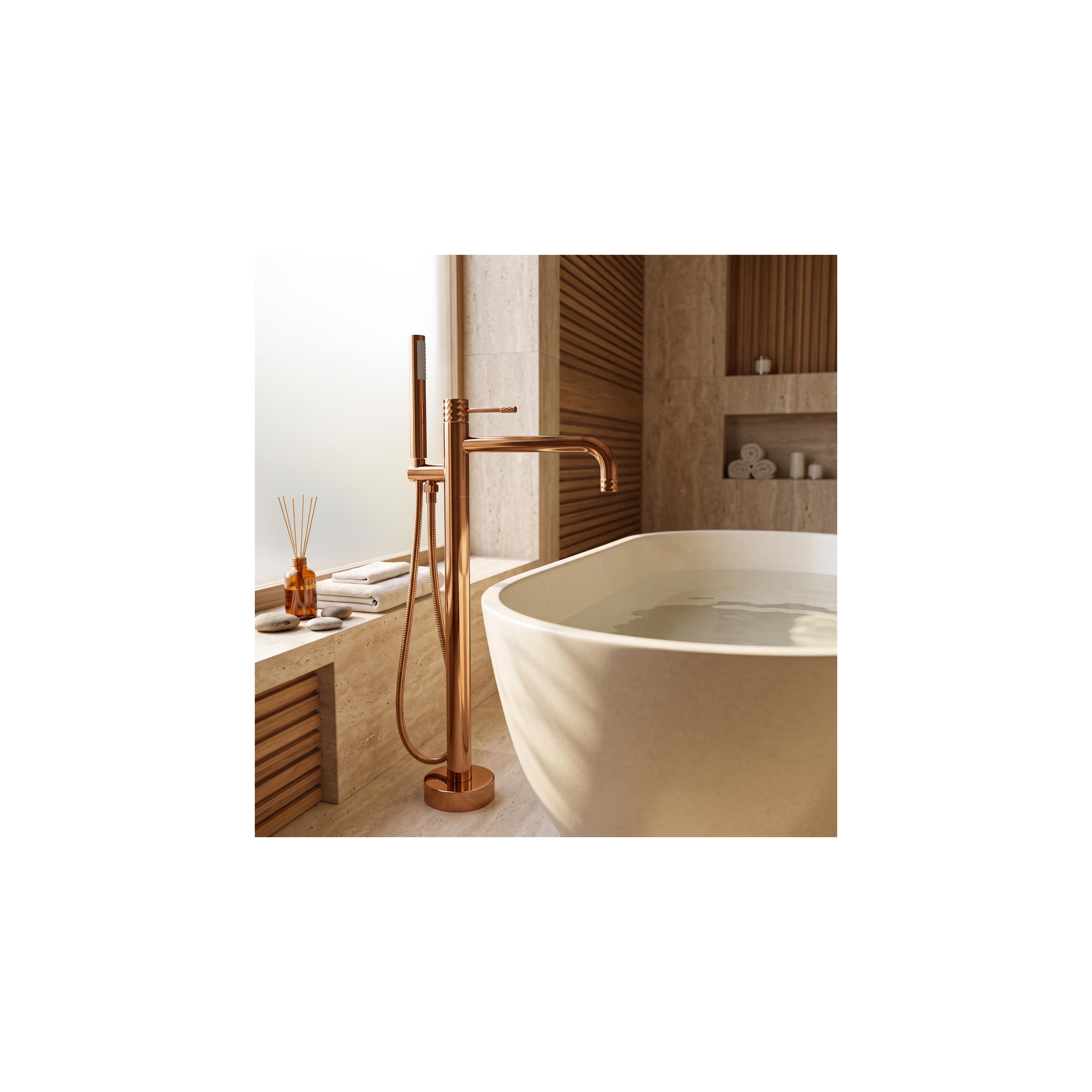 Free-standing faucet Rea Lungo Diamond Copper