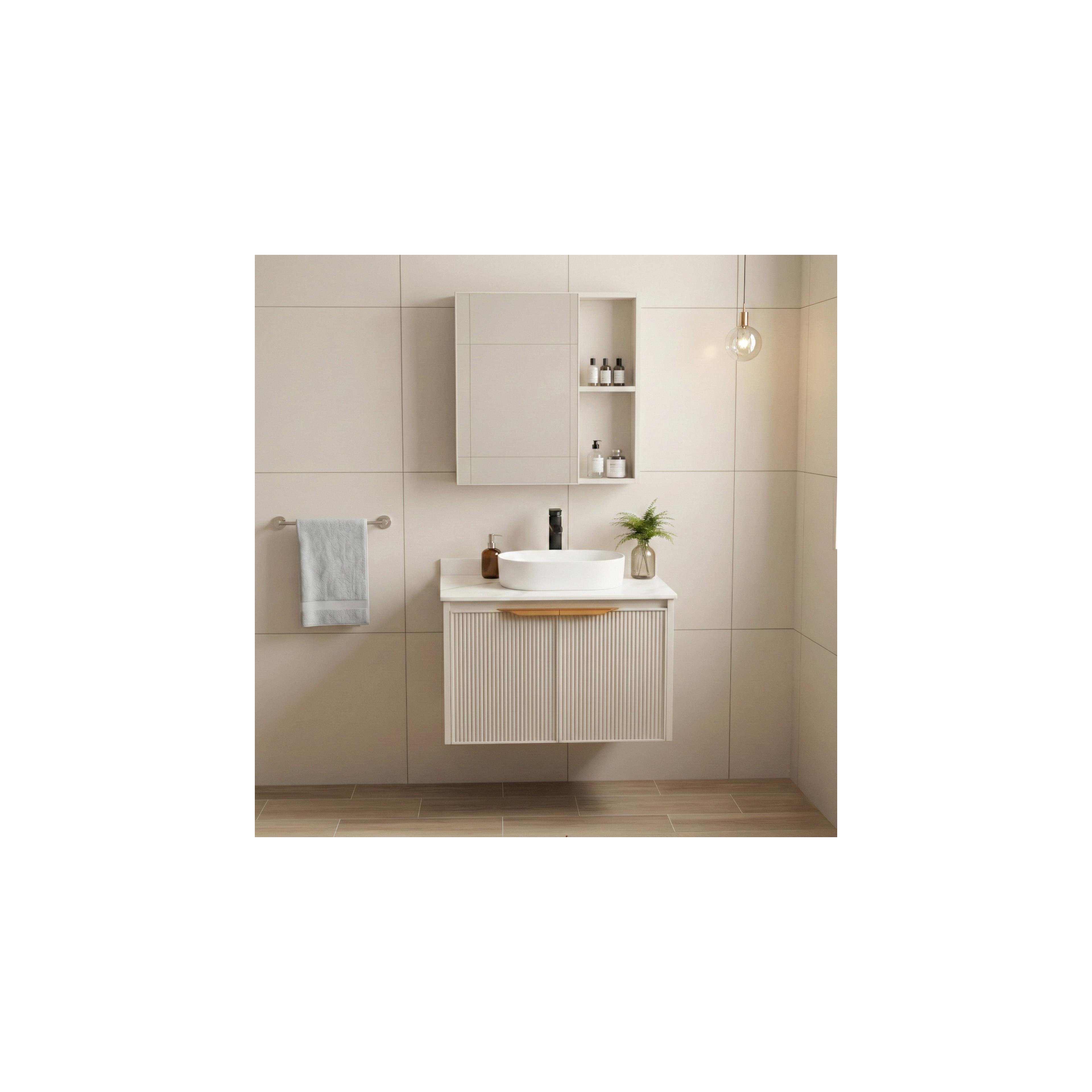 Комплект мебели для ванной с столешницей Marti 60cm Beige