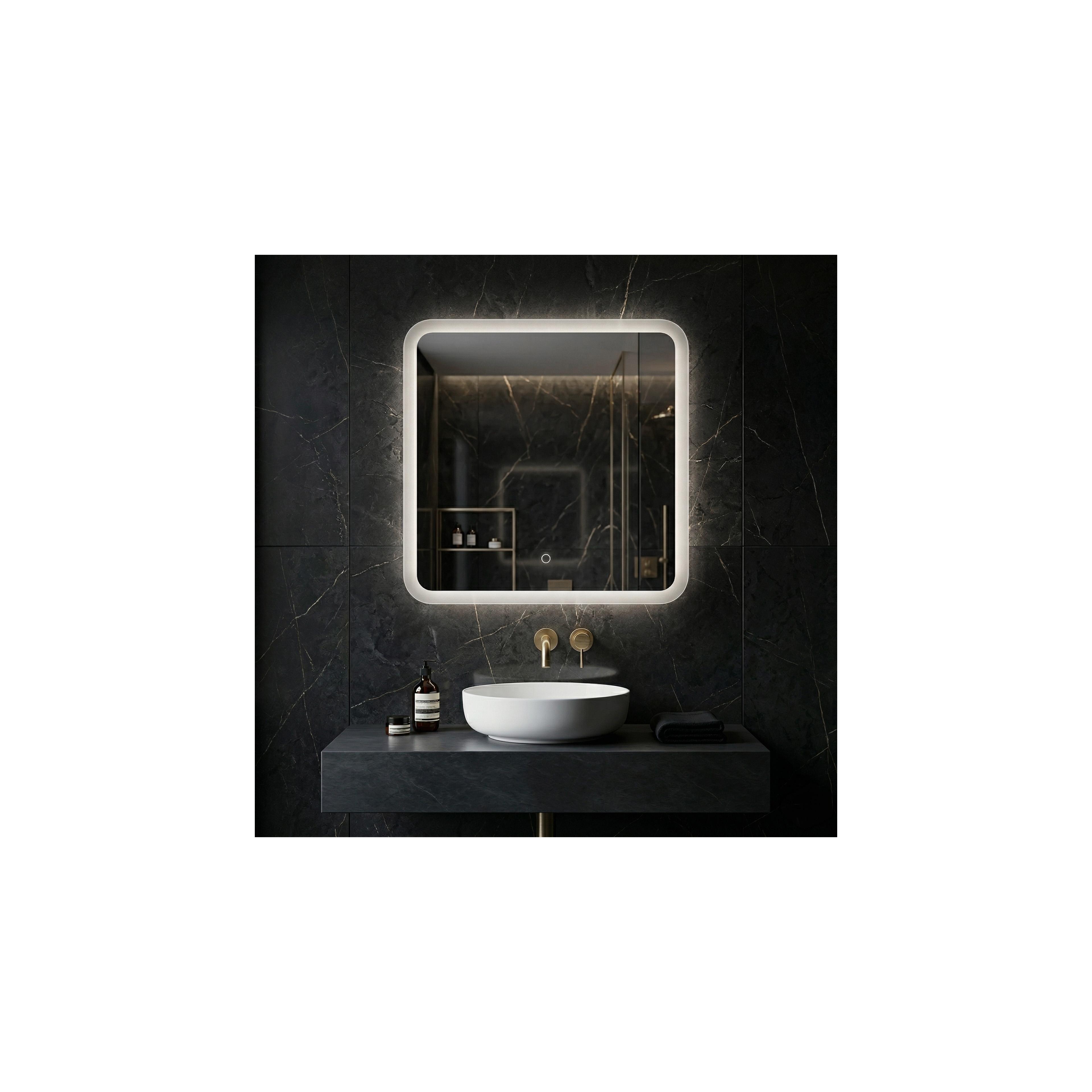 Spiegel LED 70x70cm TOP-2