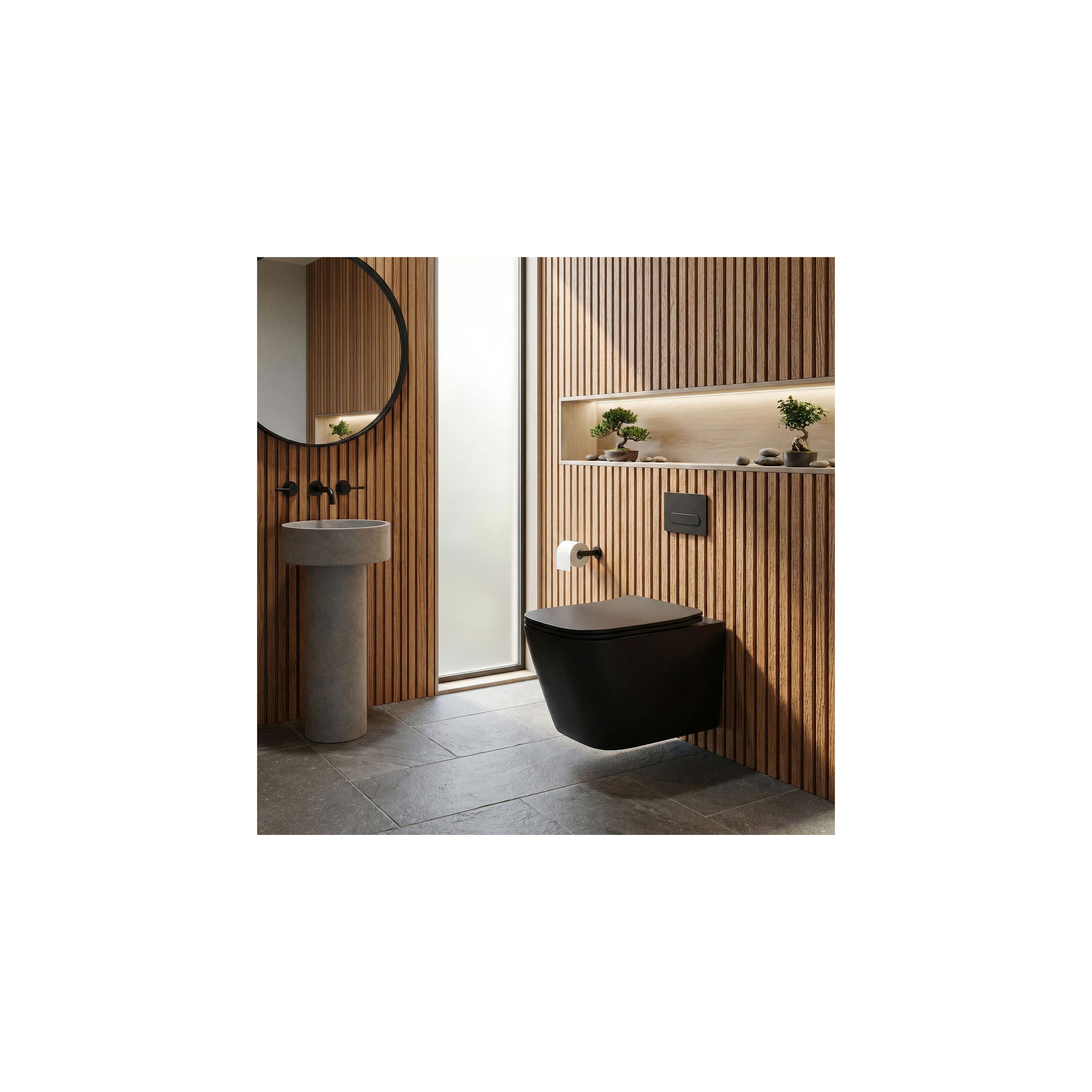 Toilet bowl Rea Julio Black Matt