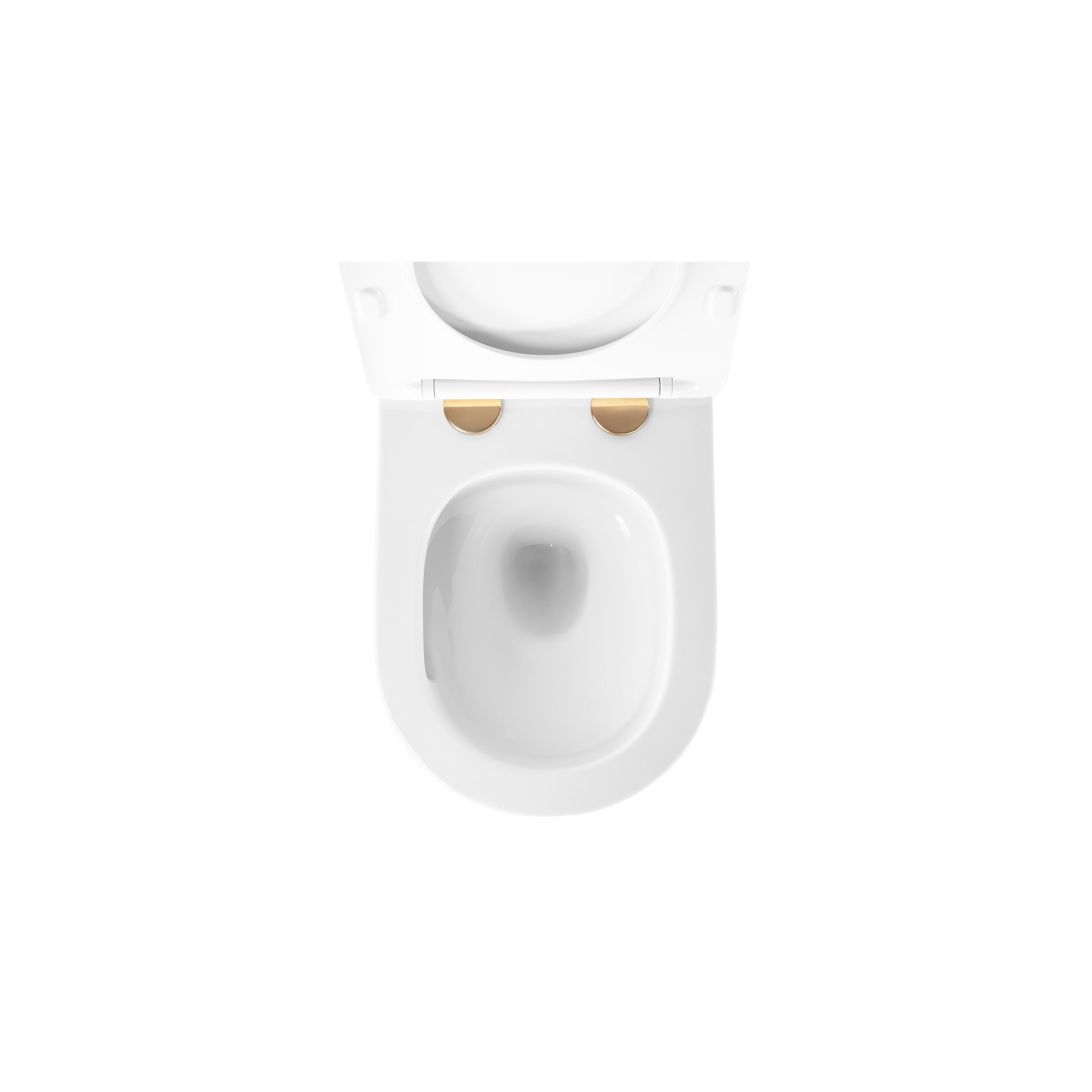 WC Schüssel Randlos Rea Carlo Mini Tornado NFQ GOLD WHITE
