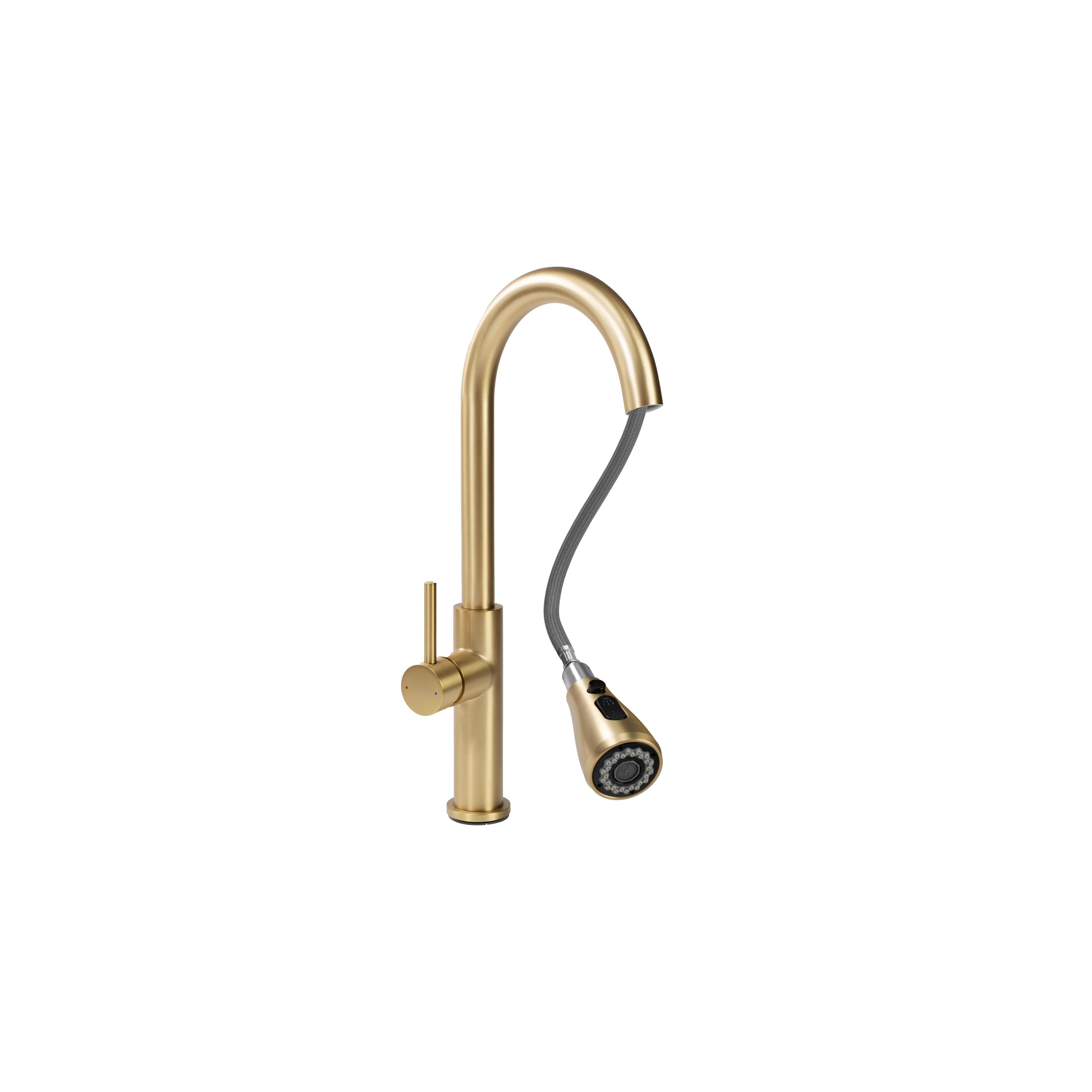 Keukenkraan Rea Nest Gold Brush