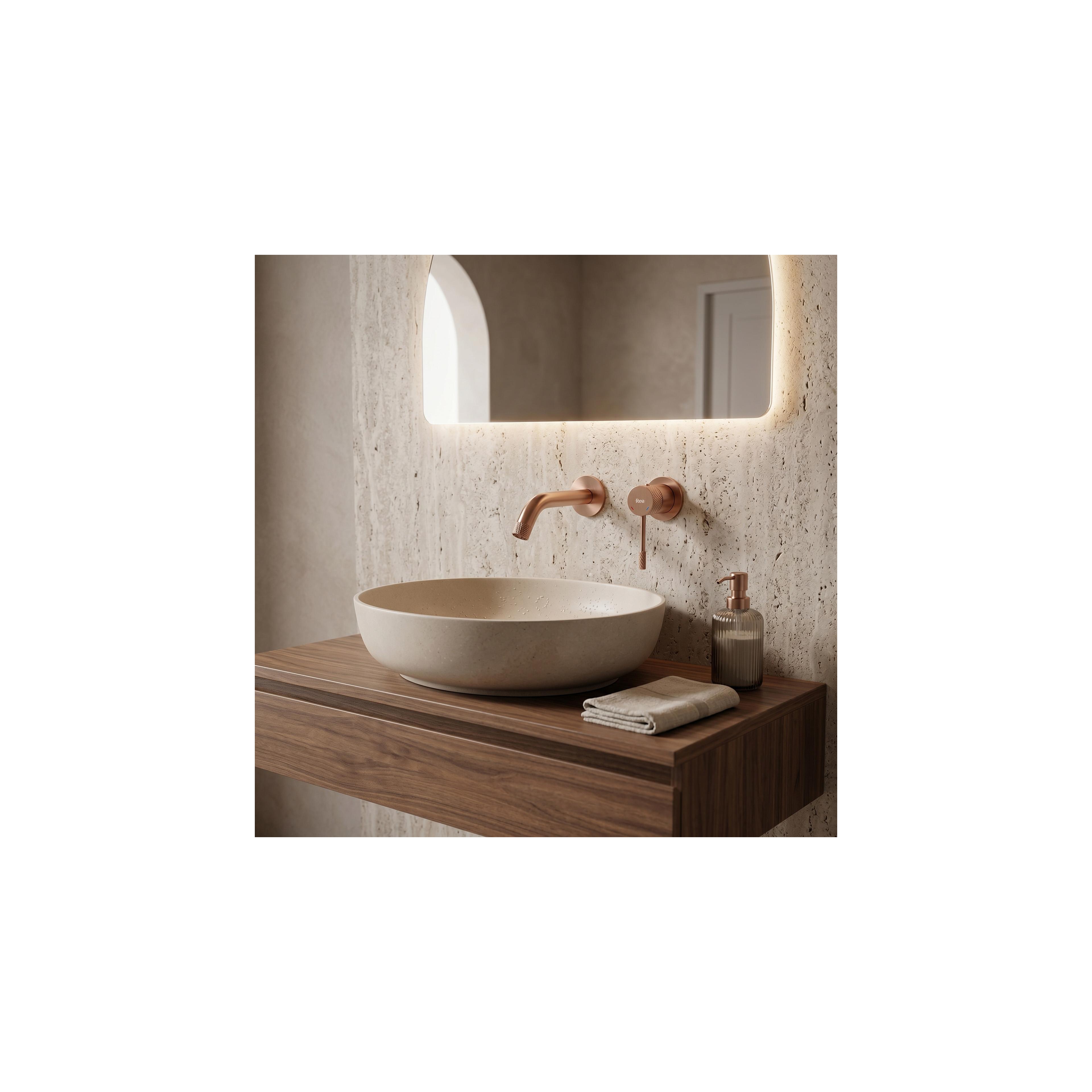 Wall Mounted faucet REA Venti Brush Copper