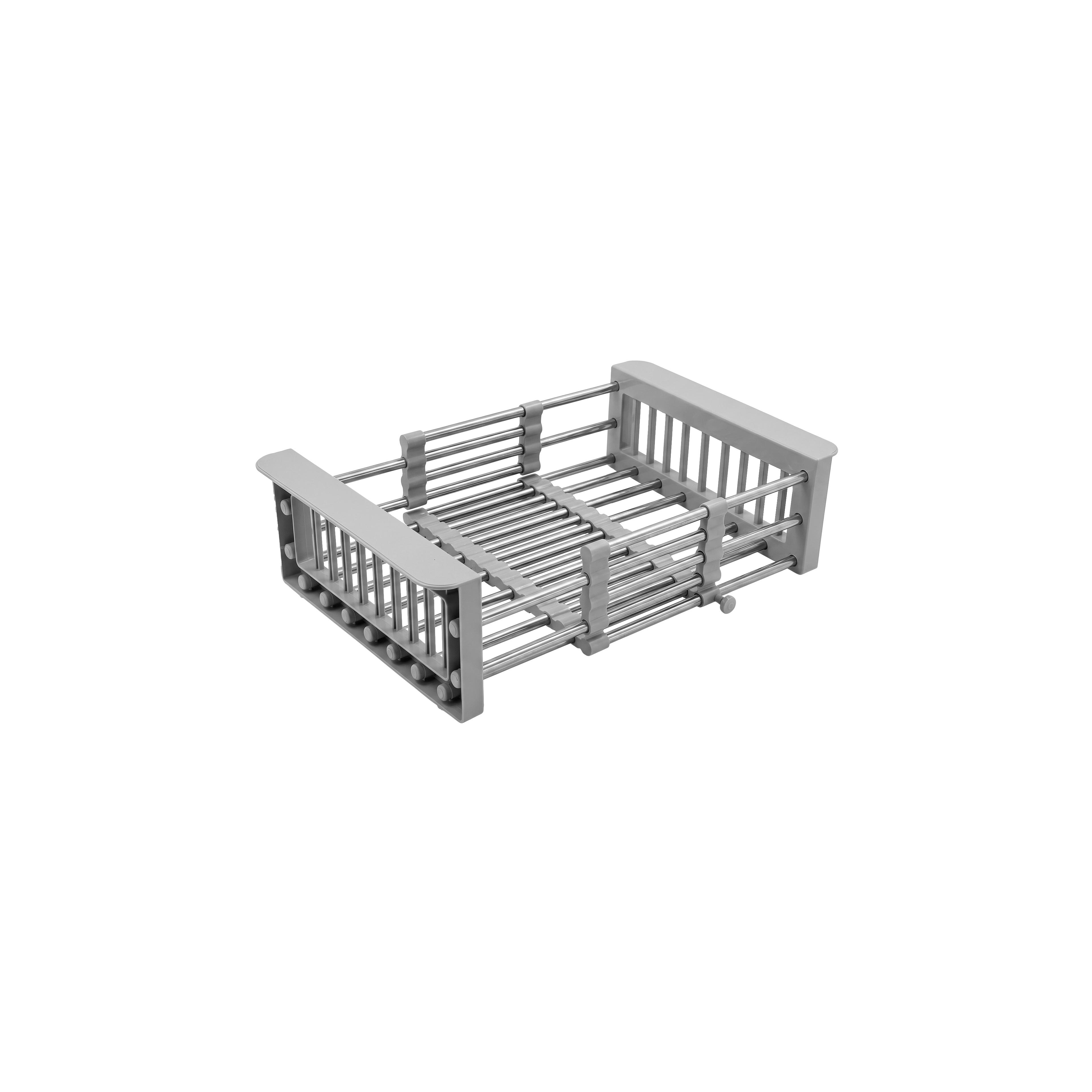Telescopic sink dish drying rack REA P14487A Grey