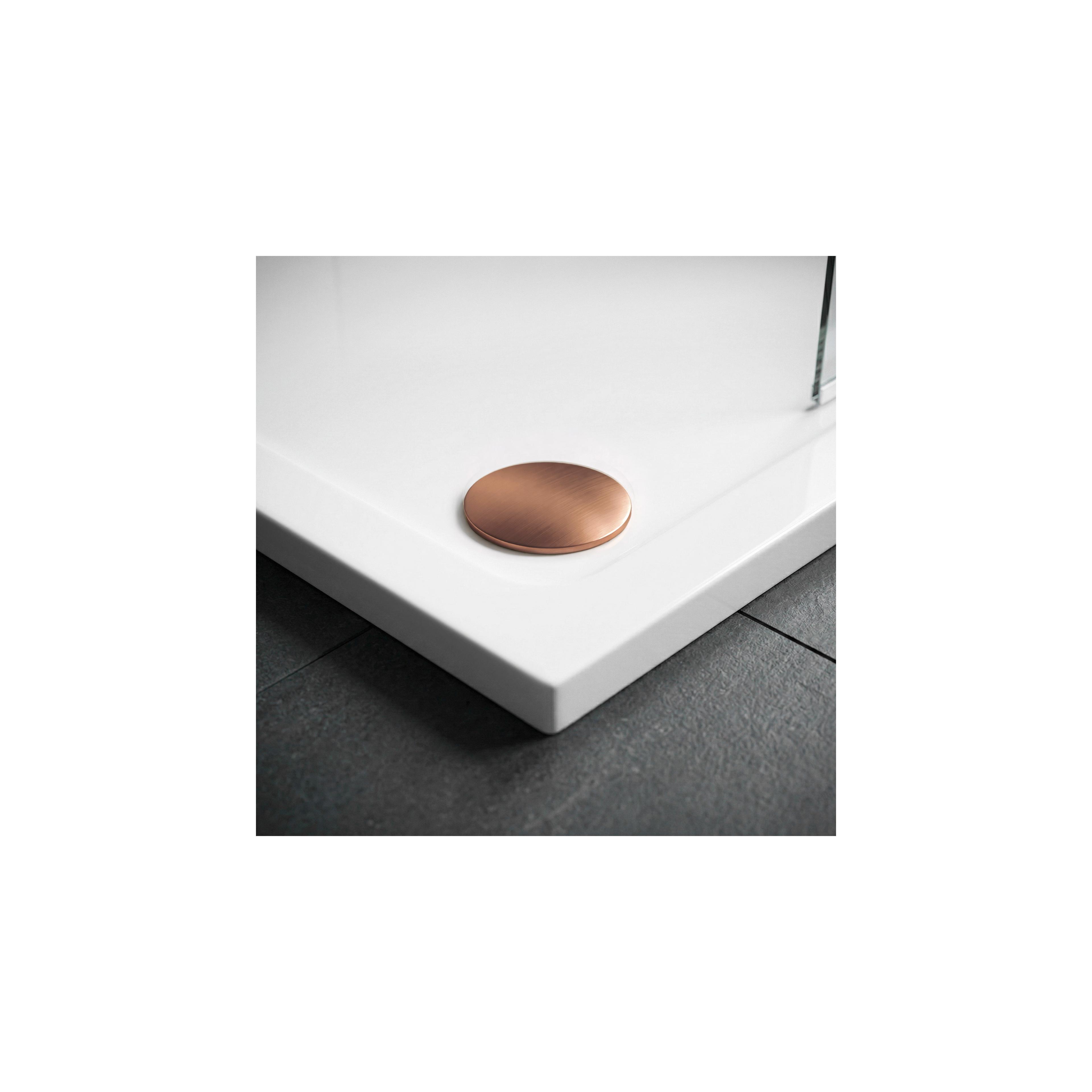 Acryl Duschwanne Rea Belmond White 90x90 Brush Copper