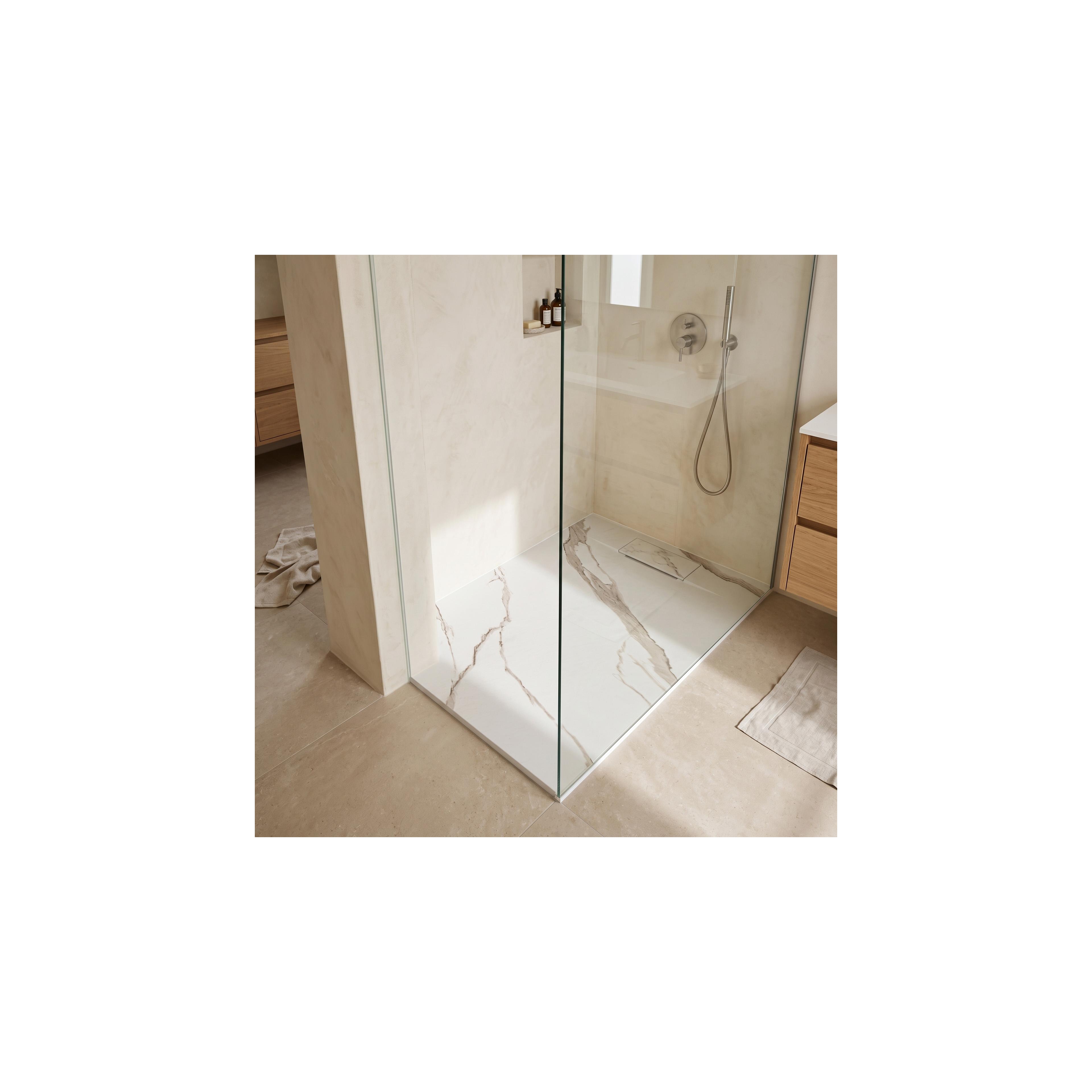 Duschkar Bazalt CARRARA WHITE 80x100
