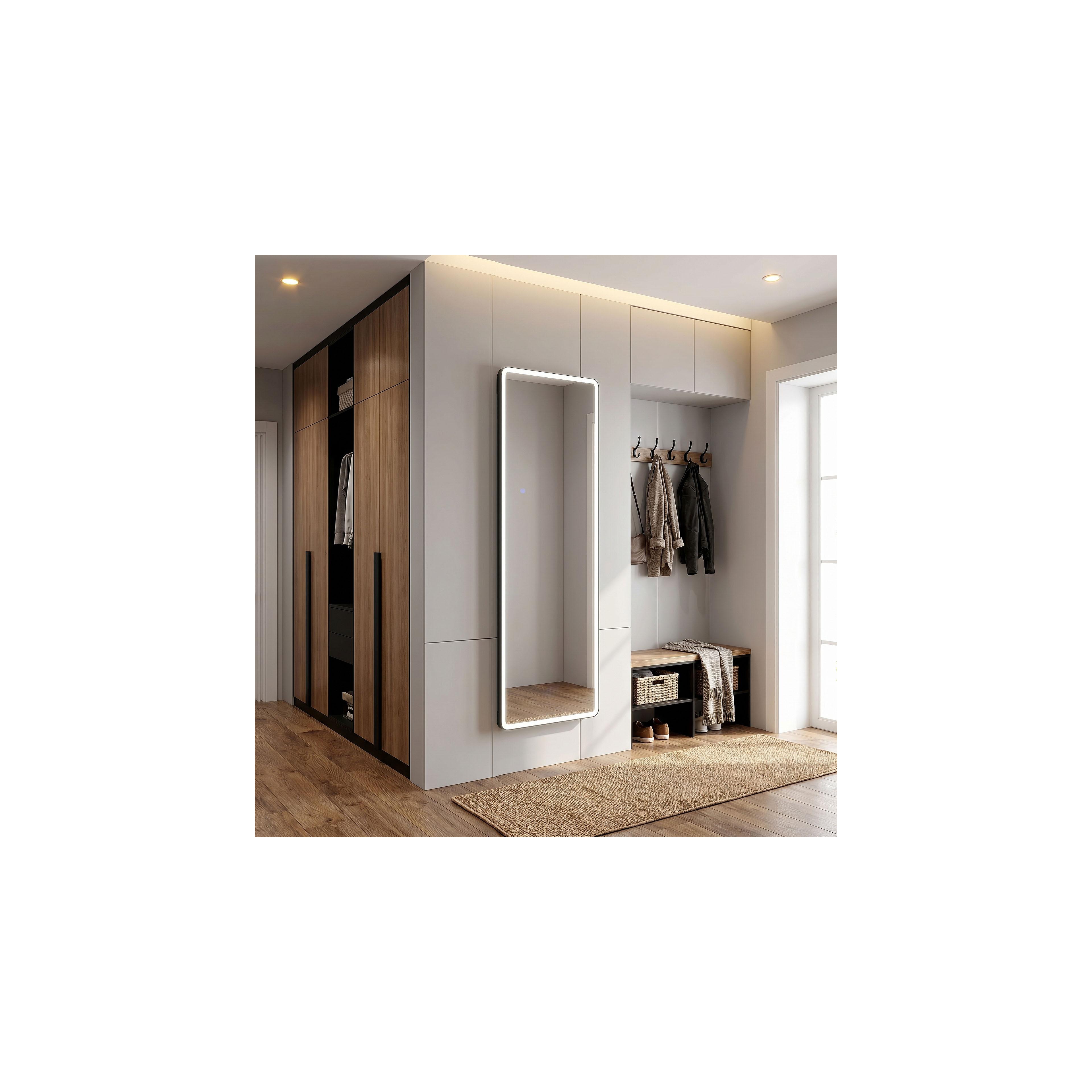 Spiegel LED Classico 60x170cm Black