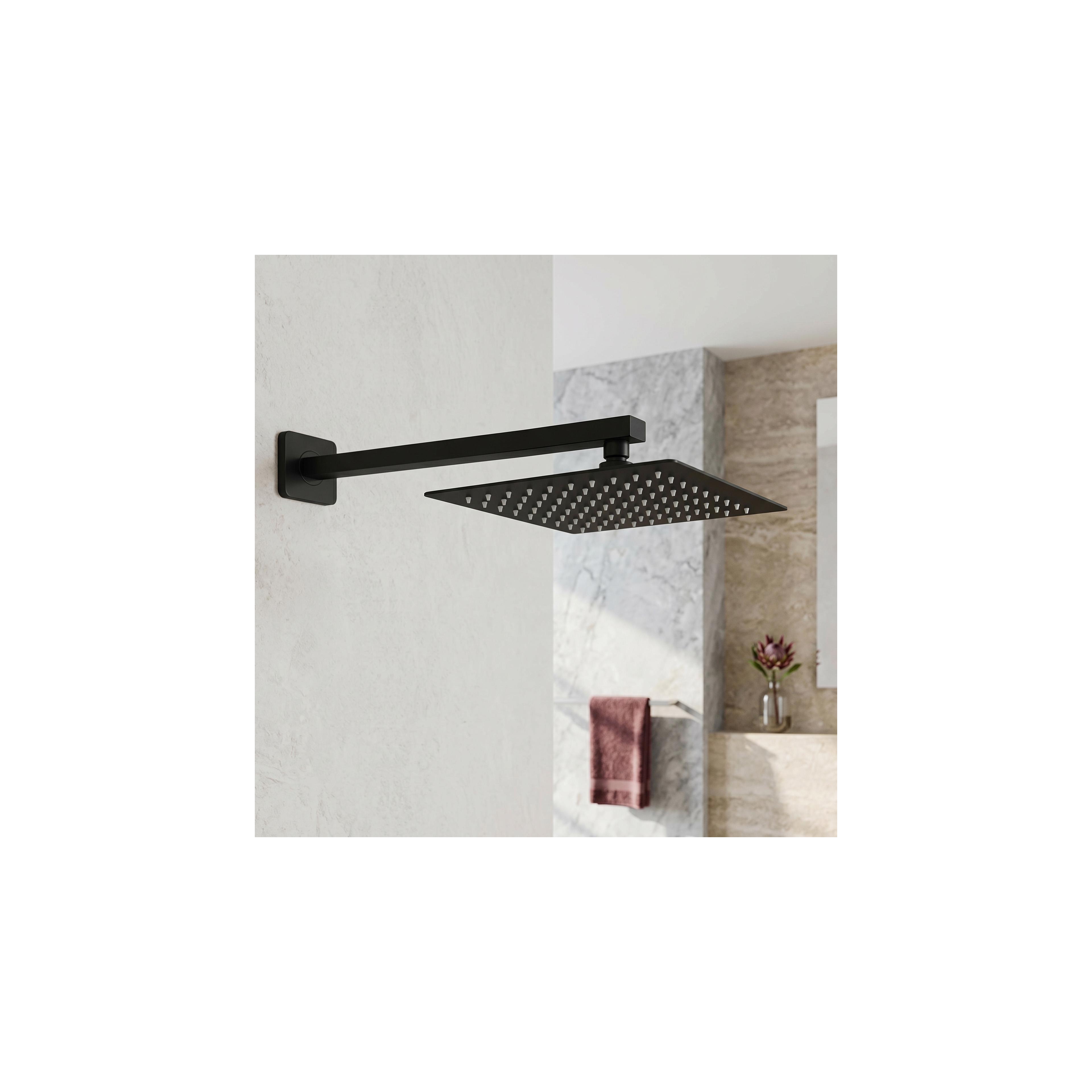 Kvadratna tuš ruža REA JS-P015B 25cm Black