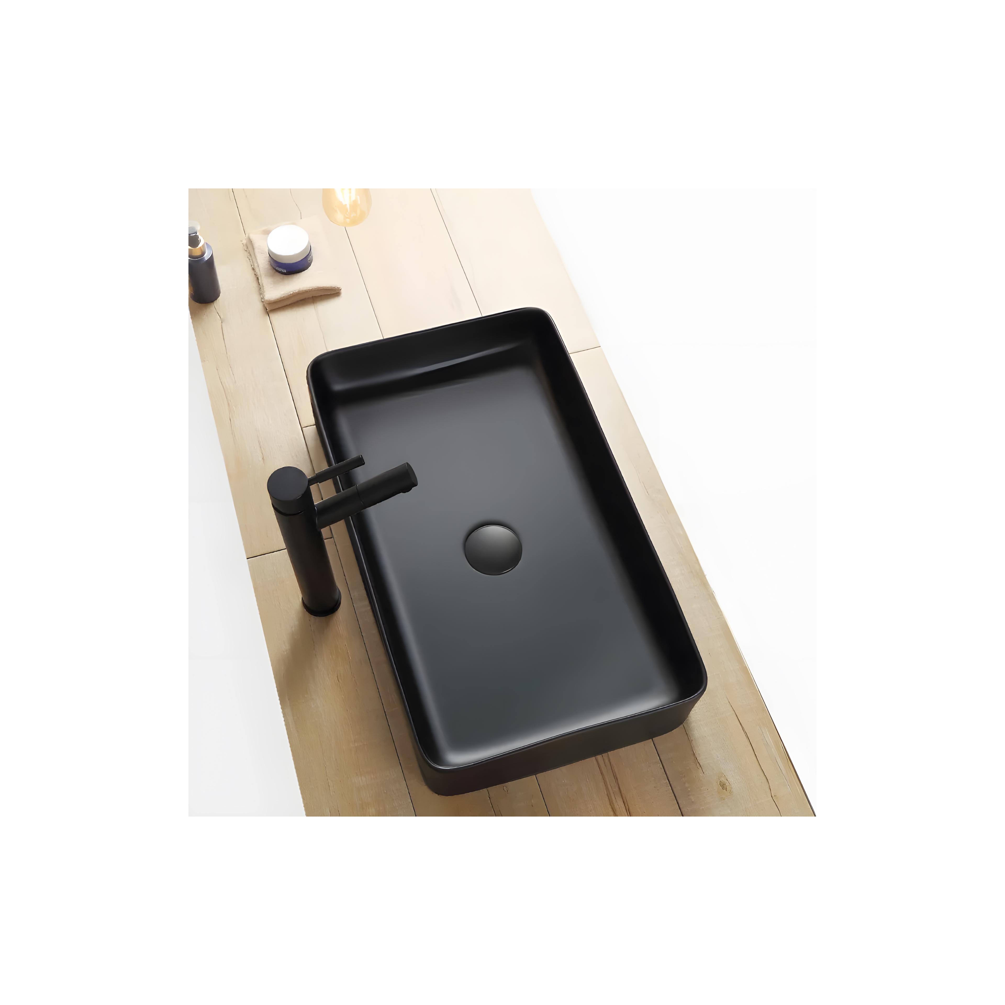 Aufsatzwaschbecken Denis black Mat