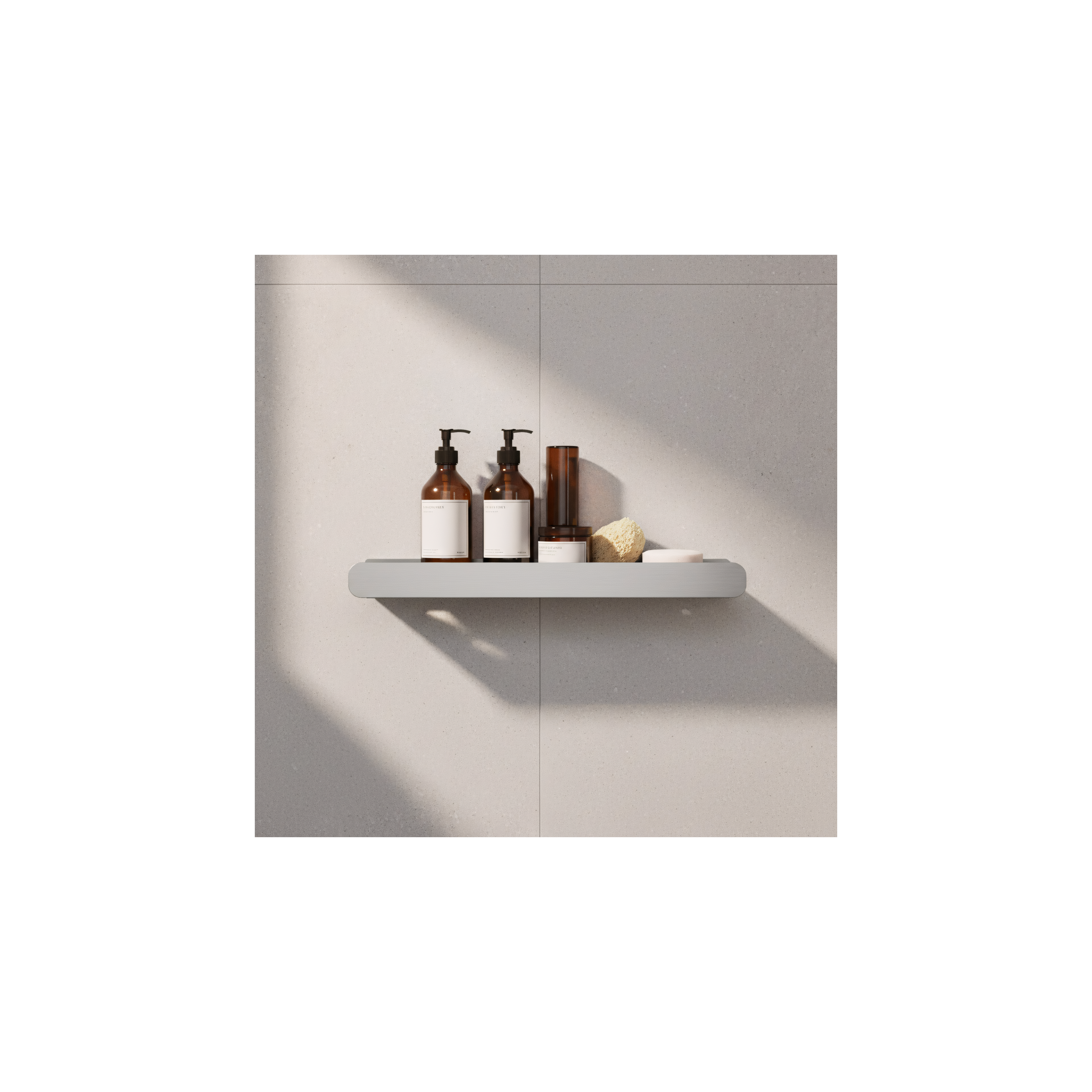 Bathroom shelf SF03 45cm steel brush
