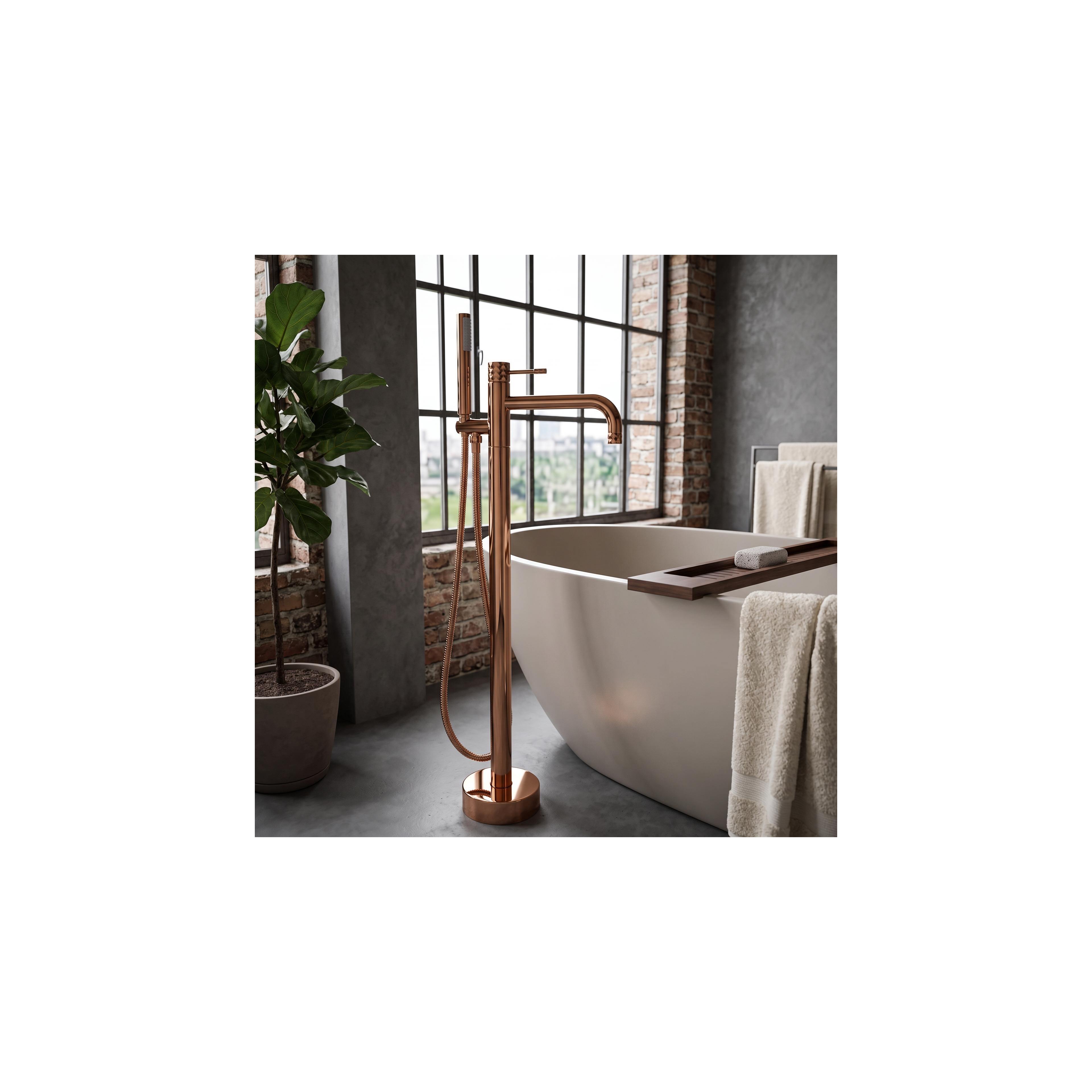 Free-standing faucet Rea Lungo Diamond Copper