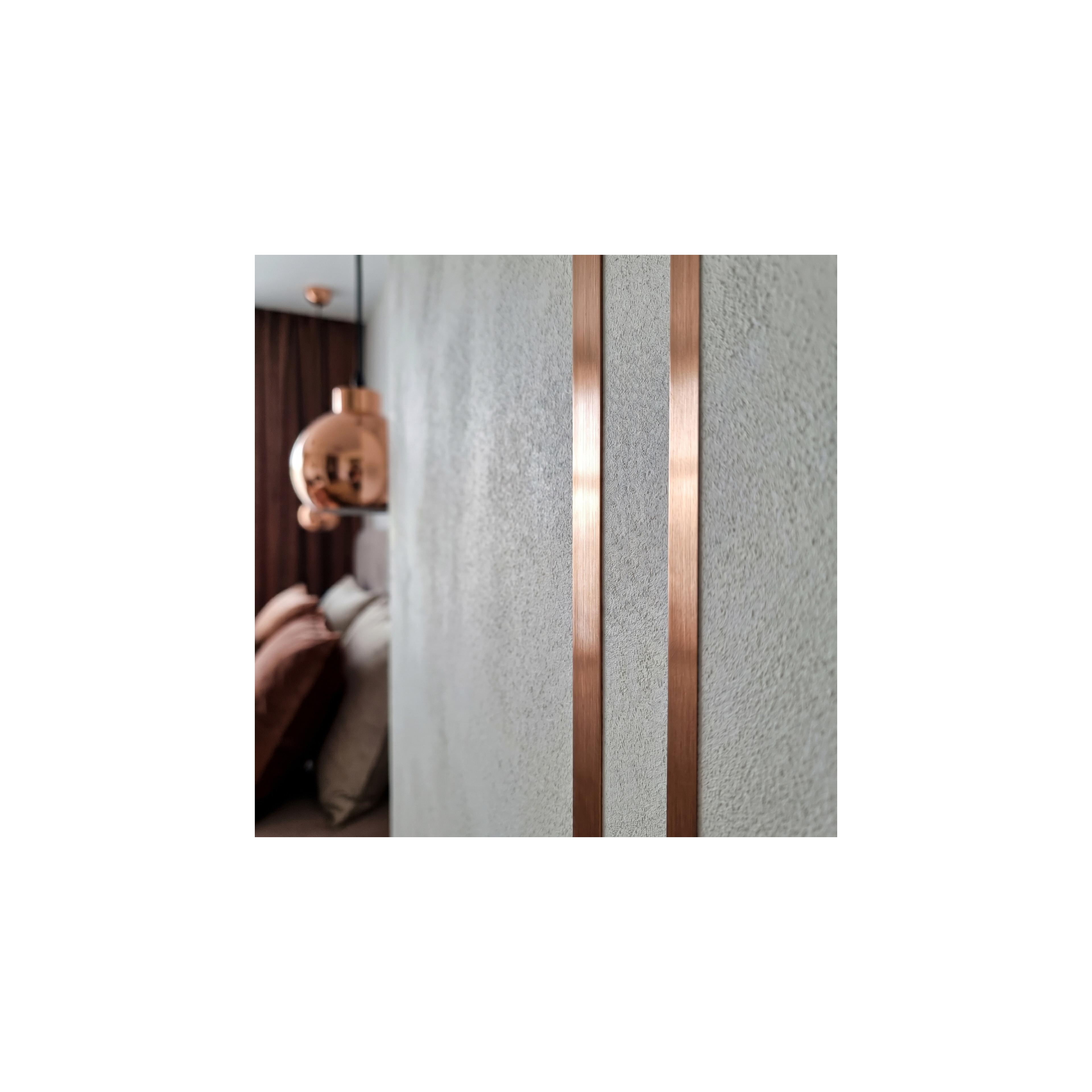 Selbstklebende Zierleiste Rea P14454A 2cm Brush Copper
