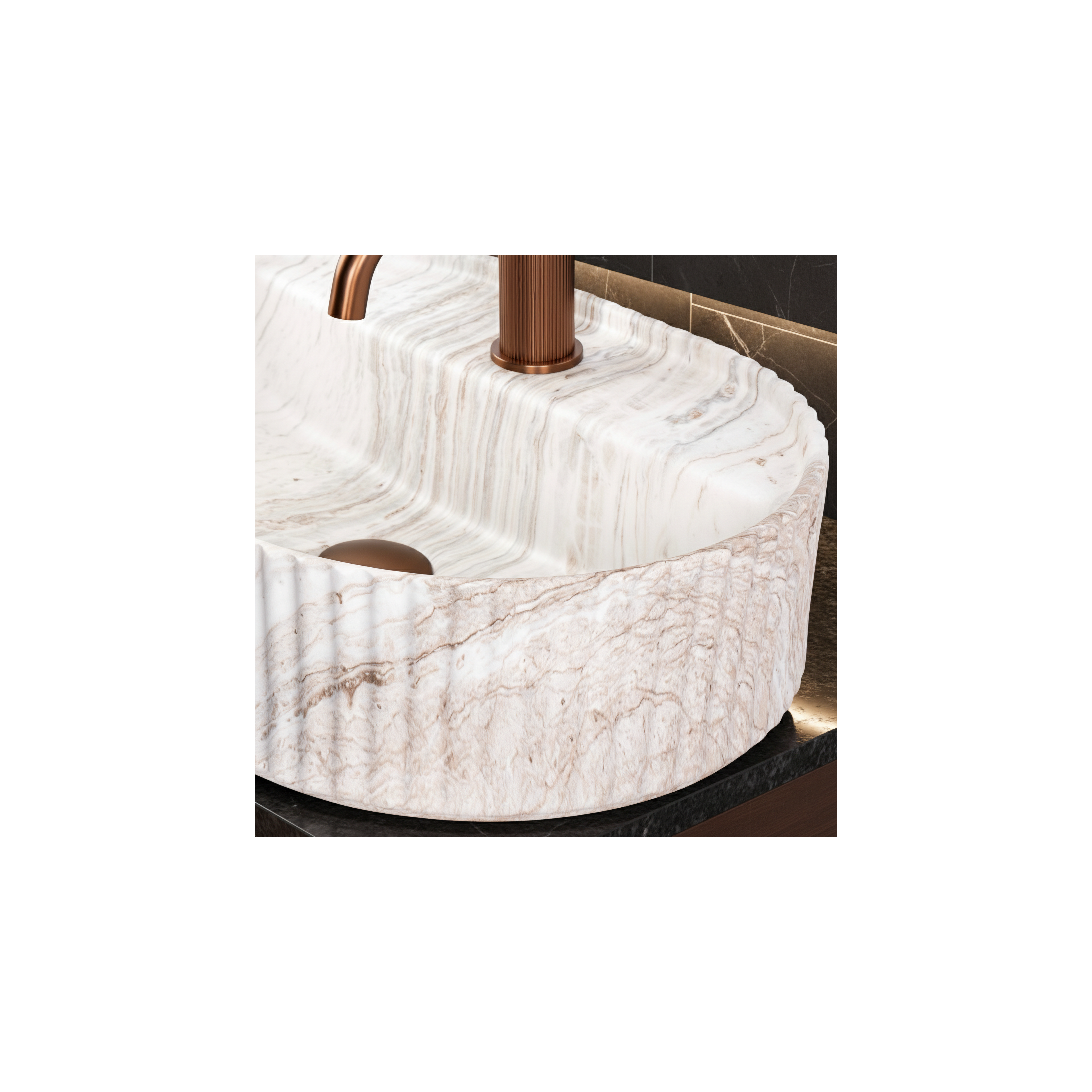Countertop washbasin Rea Marcela 50 Saturn