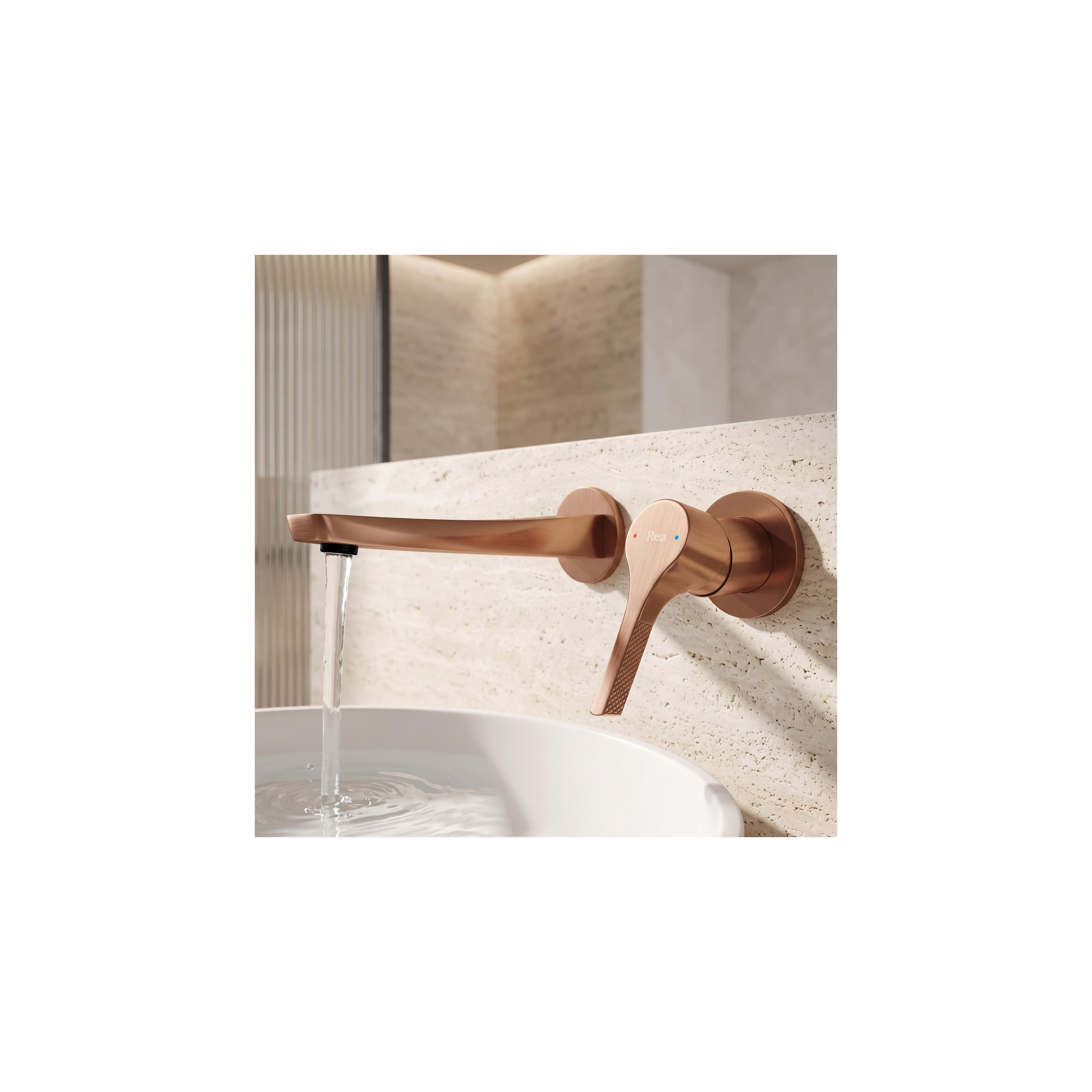Mitigeur de lavabo encastrable REA VISION Brush Copper + BOX