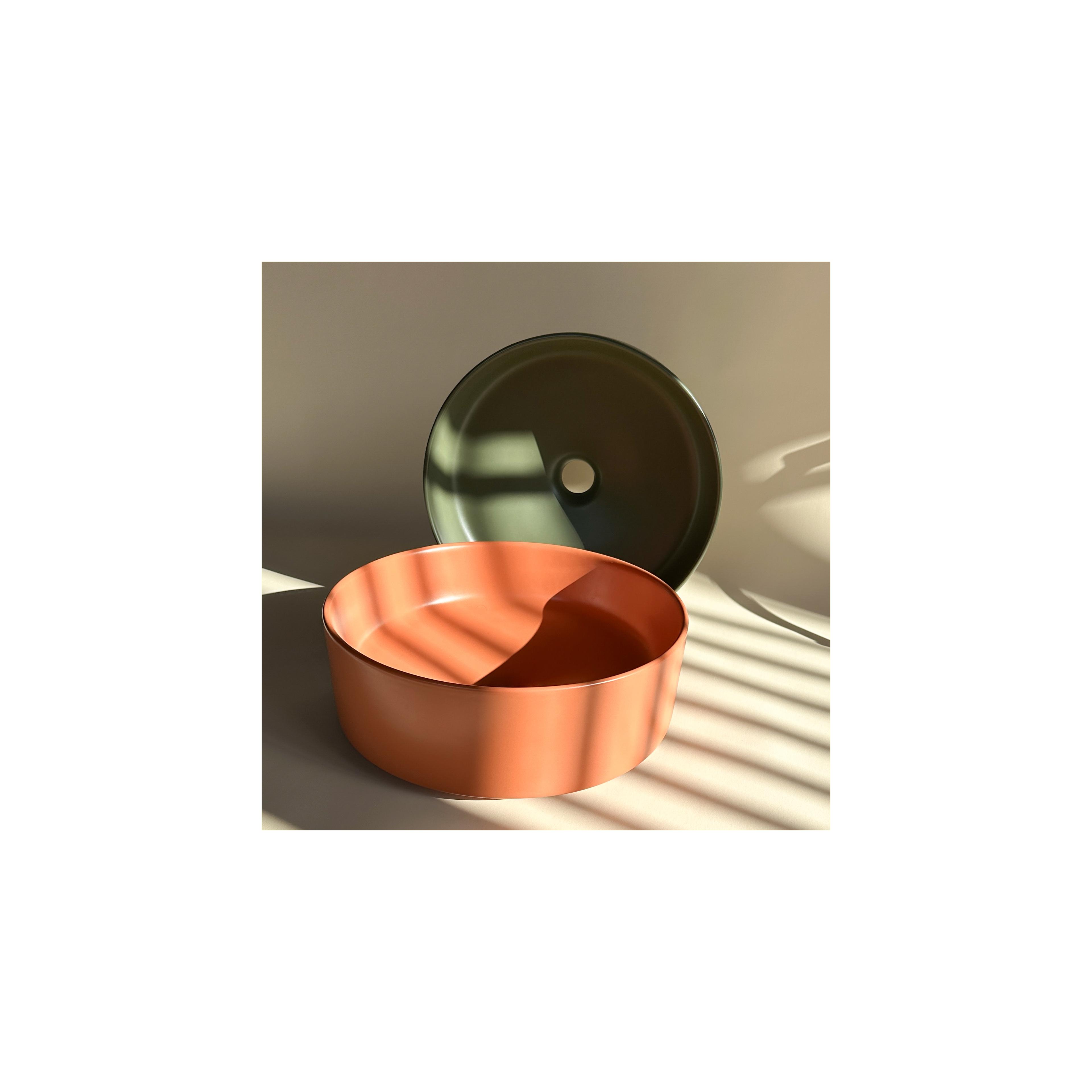 Countertop Basin Rea SAMI GREEN MATT